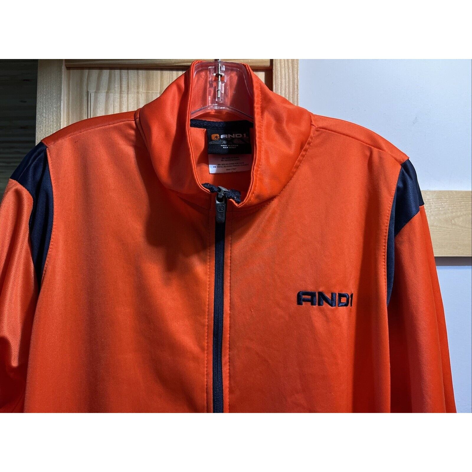 Other and1 basketball track jacket men’s XL orange zip Polyester Size US XL / EU 56 / 4 - 6 Thumbnail