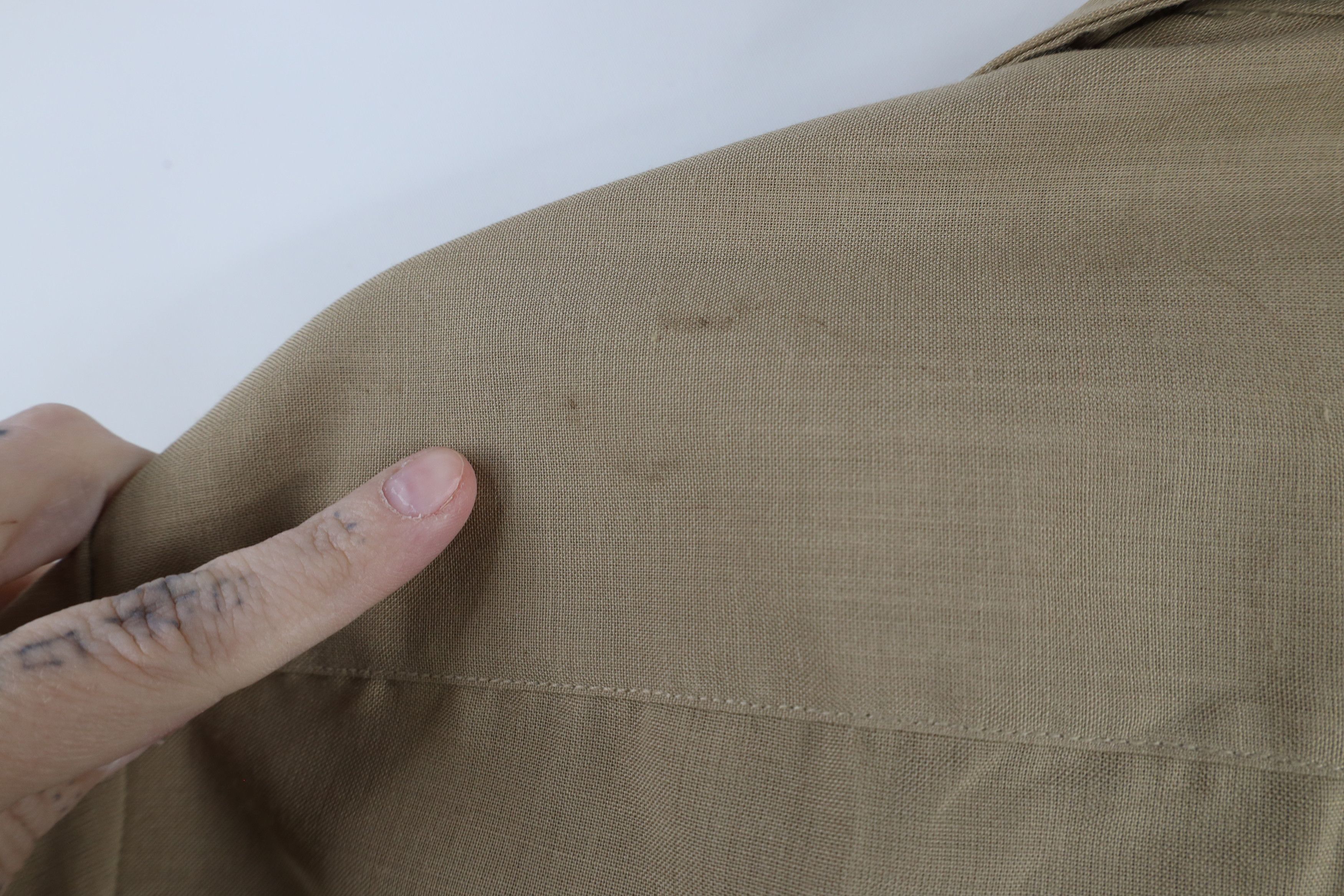 Vintage Vintage 90s Military Long Sleeve Button Shirt Khaki USA Size US M / EU 48-50 / 2 - 9 Thumbnail