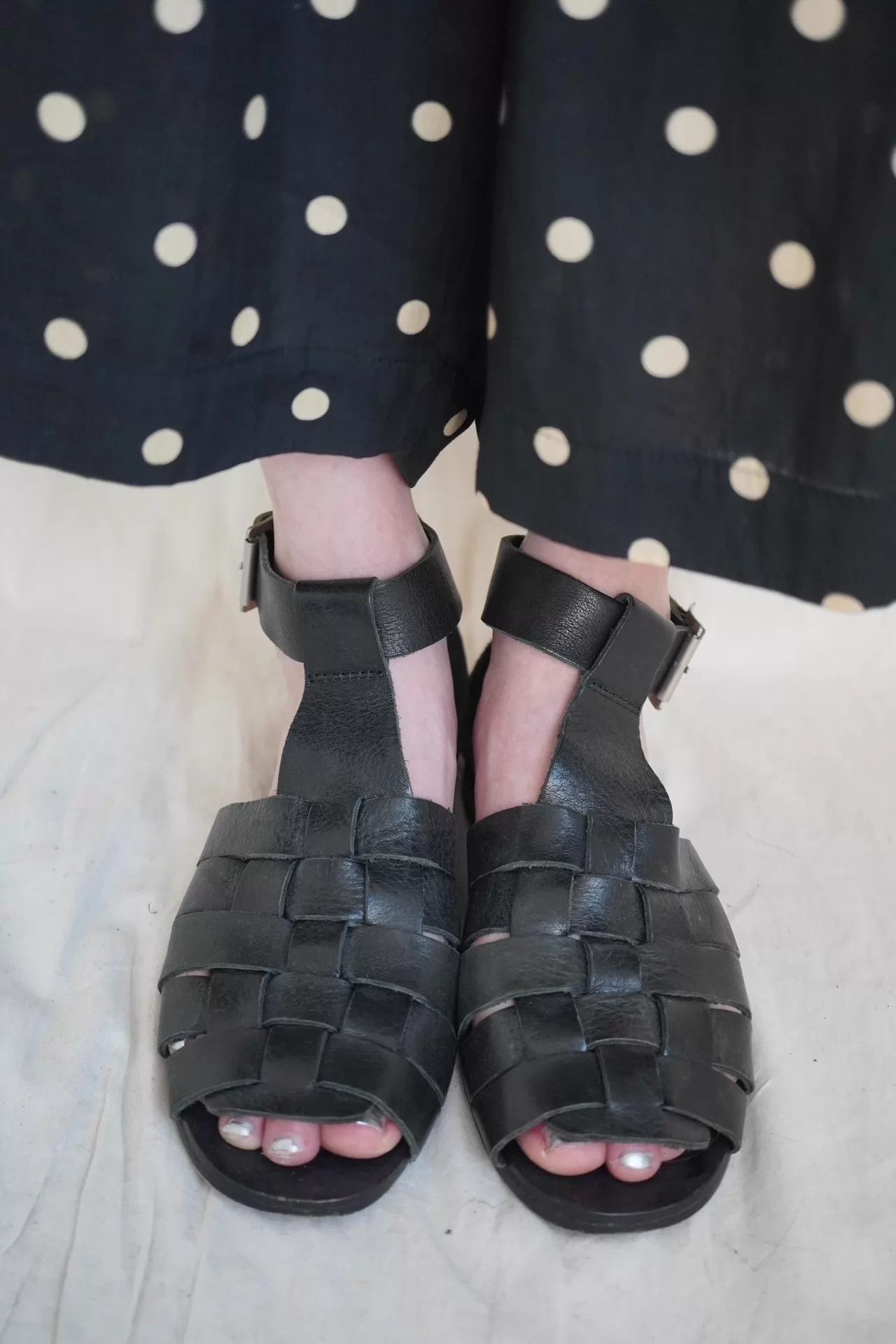Junya Watanabe Junya Watanabe 1990s Soft Leather Woven Roman Sandal XS Size US 5.5 / IT 35.5 - 4 Thumbnail