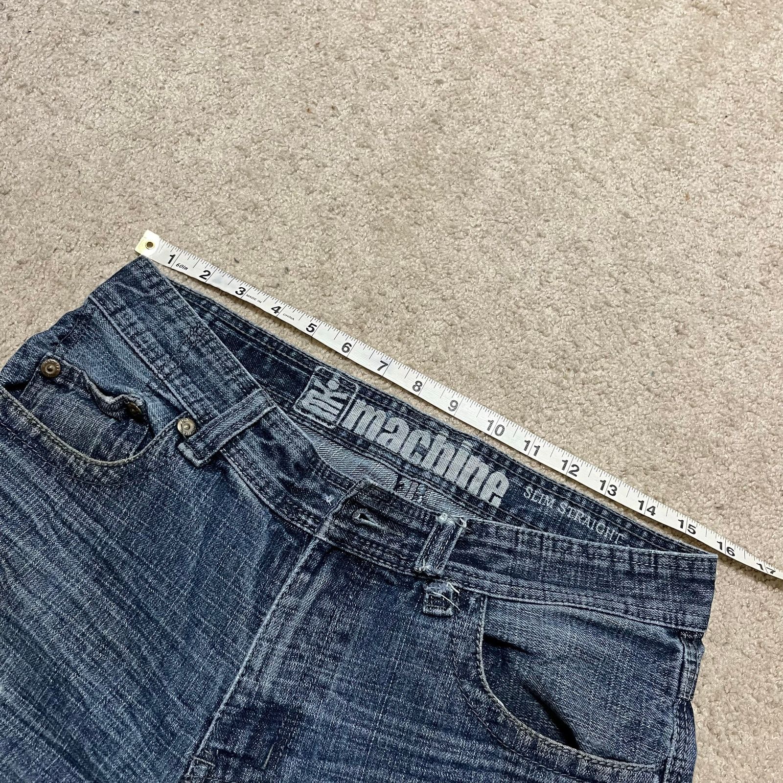 Other Y2K The Machine Skater Cross Embroidered Faded Jeans 32x31.5 Size US 32 / EU 48 - 6 Thumbnail