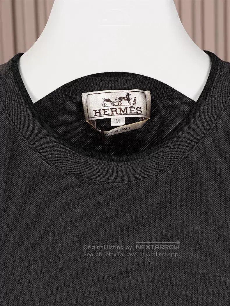 Hermes Hermes Light Greyish Brown Slim Fit Short Sleeve Size US M / EU 48-50 / 2 - 2 Thumbnail