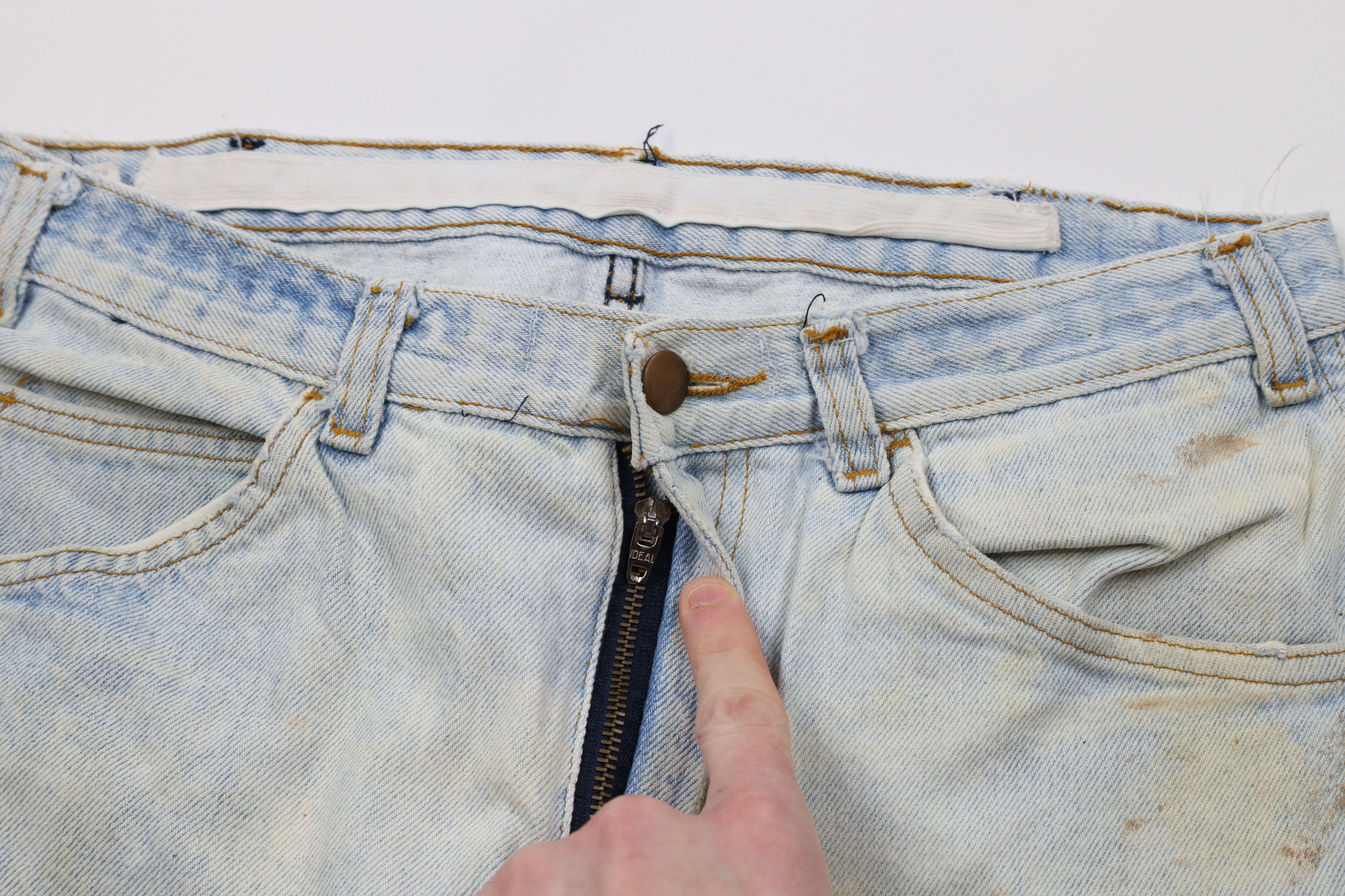 Vintage Vintage 70s Streetwear Wide Leg Flared Denim Jeans Blue USA Size US 32 / EU 48 - 9 Thumbnail
