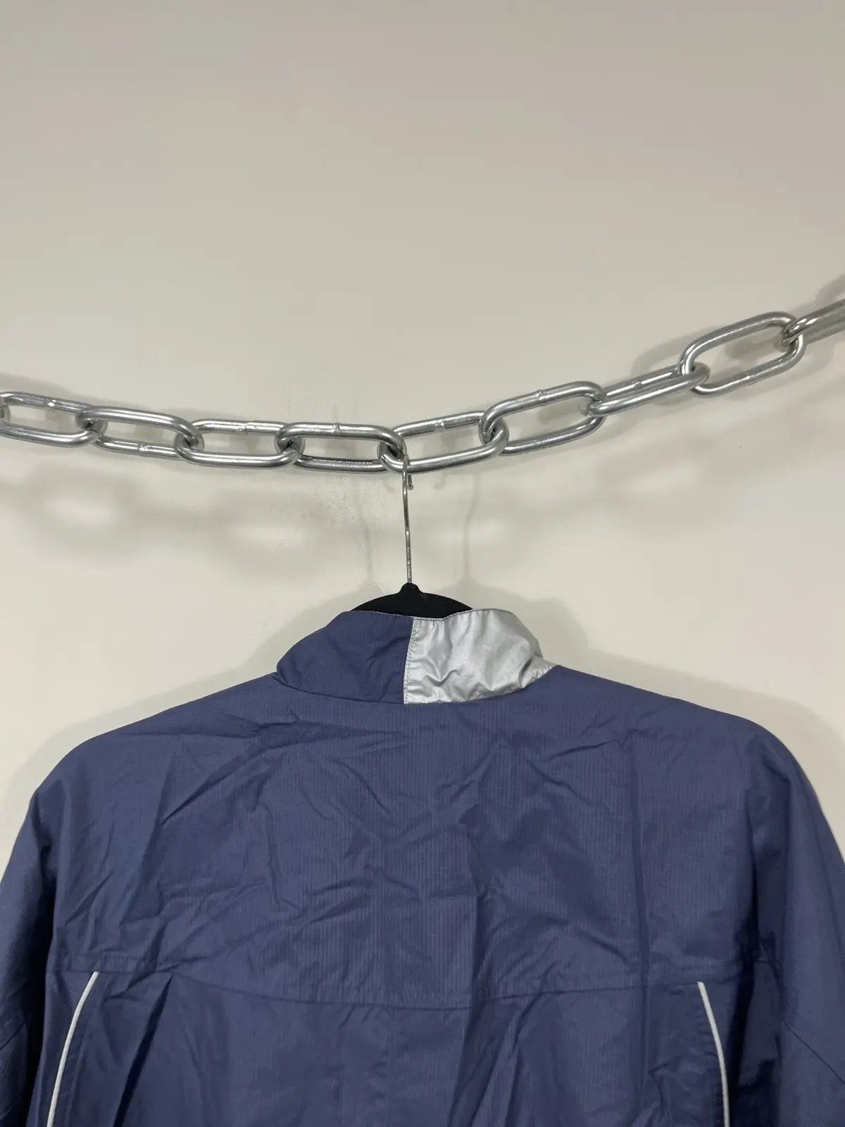Nike × Vintage Vintage Nike Y2K Reflective Swoosh Hype Zip Nylon Jacket Size US XL / EU 56 / 4 - 17 Thumbnail