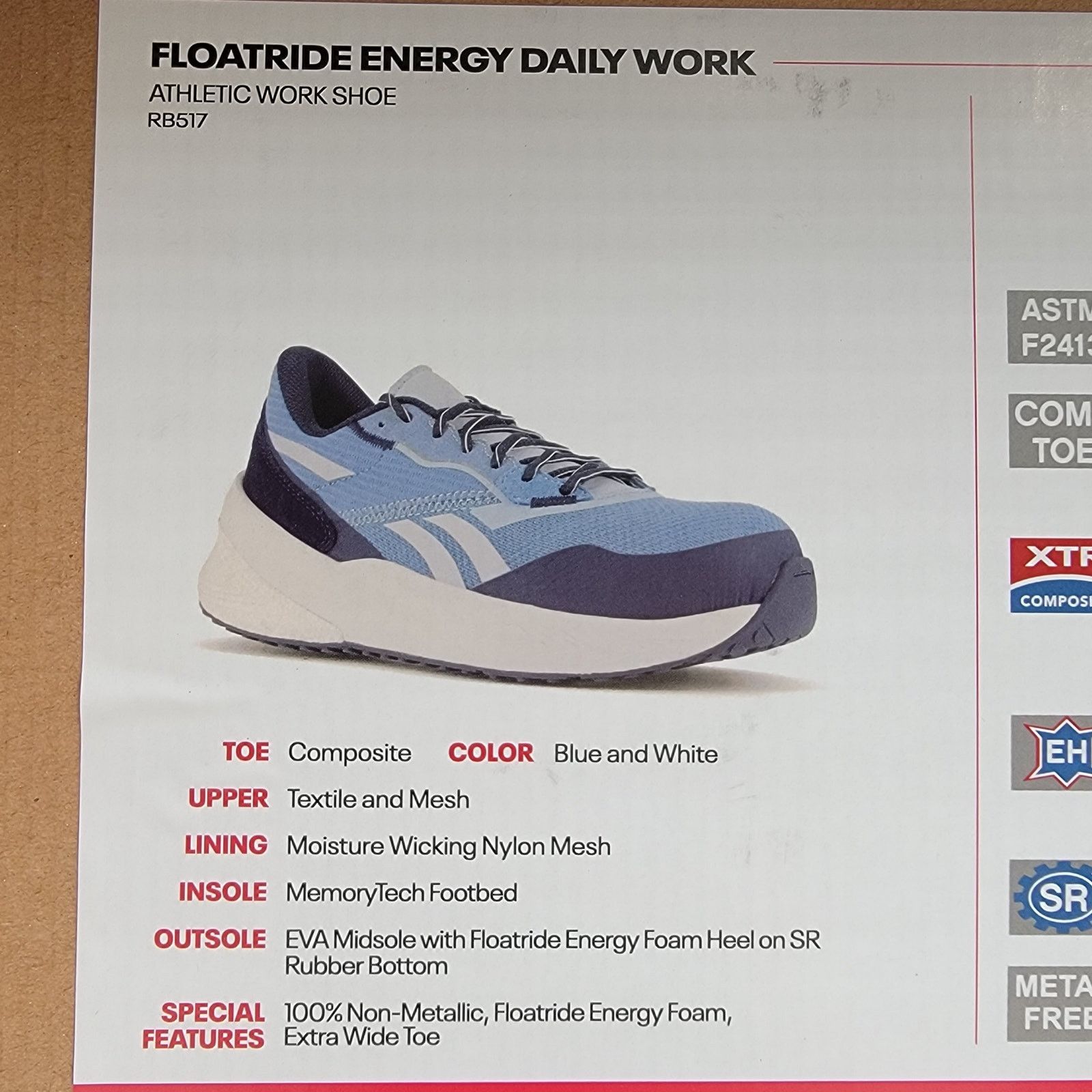 Reebok Reebok Floatride Energy Athletic Work Shoe Blue Wm Sz 7.5W Size US 7.5 / IT 37.5 - 9 Thumbnail