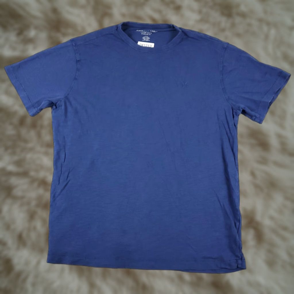 American Eagle Outfitters American Eagle Outfitters T-Shirt Mens Large Blue Casual Short Sleeve Classic Sports Size US L / EU 52-54 / 3 - 1 Thumbnail