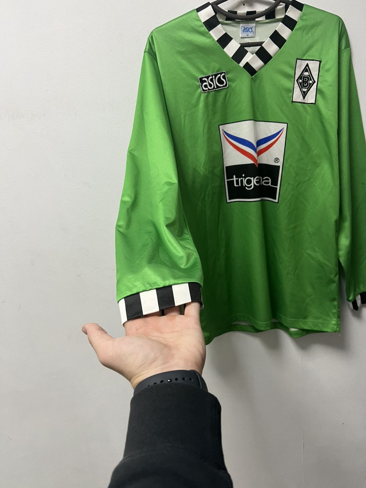 Asics 92/94 Borussia Mönchengladbach Asics Away Shirt Long Sleeve Size US M / EU 48-50 / 2 - 4 Thumbnail