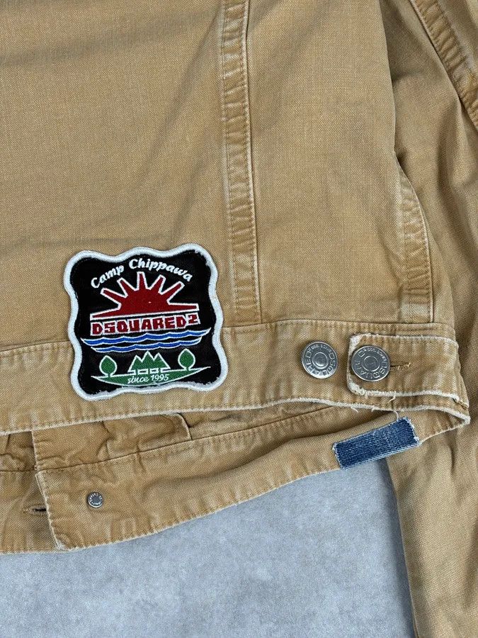 Dsquared2 SS2006 Dsquared2 Beige Trucker Jacket Size US M / EU 48-50 / 2 - 8 Thumbnail