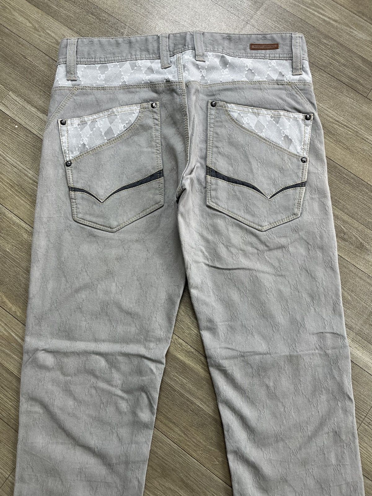 Nicole Club 2000s Nicole For Men Stretchabke Bootcut Fleur Flared Jeans Size US 30 / EU 46 - 16 Thumbnail