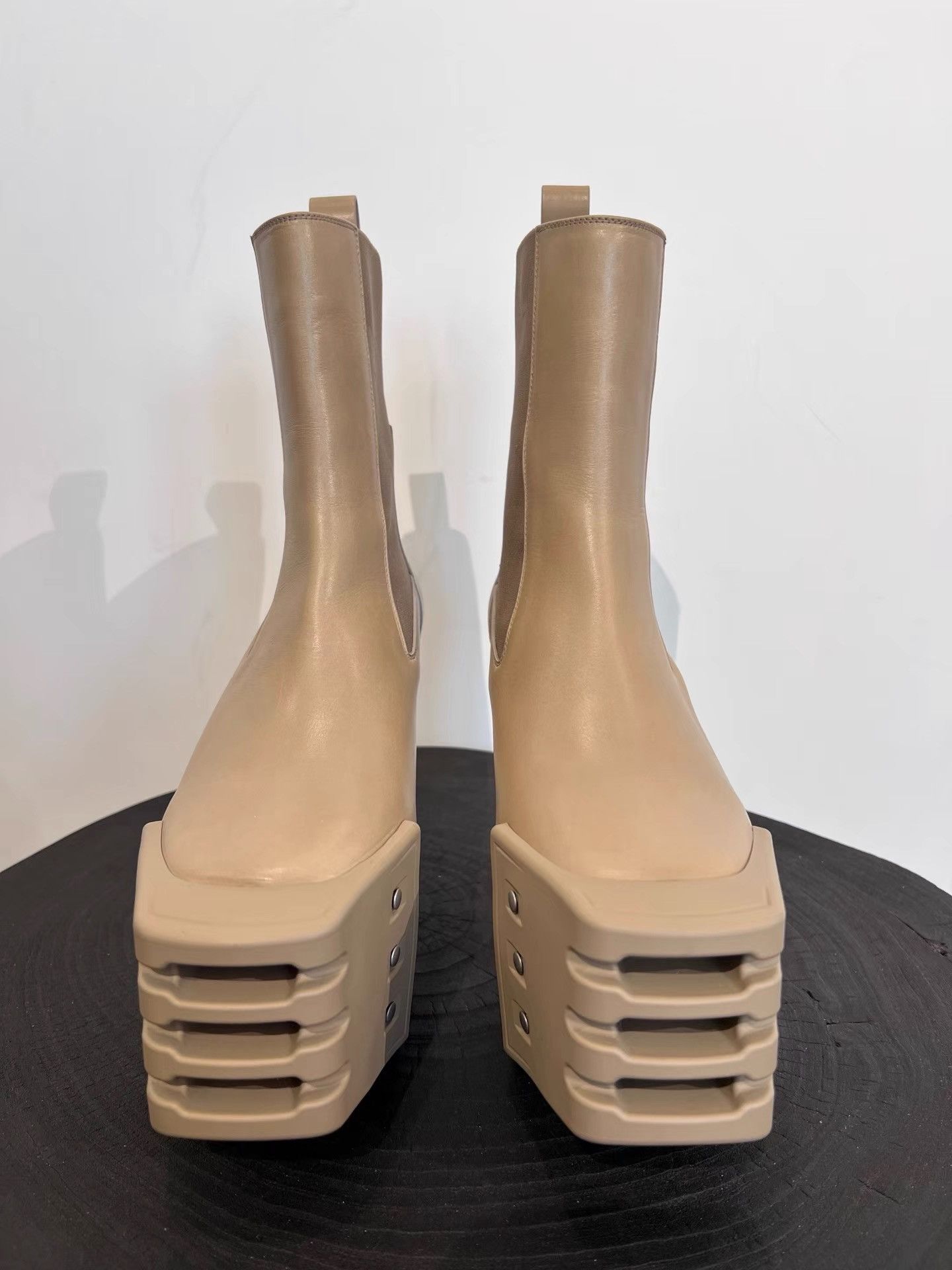 Rick Owens Rick Owens Kiss Boots Khaki K35 Size US 7 / EU 40 - 4 Thumbnail