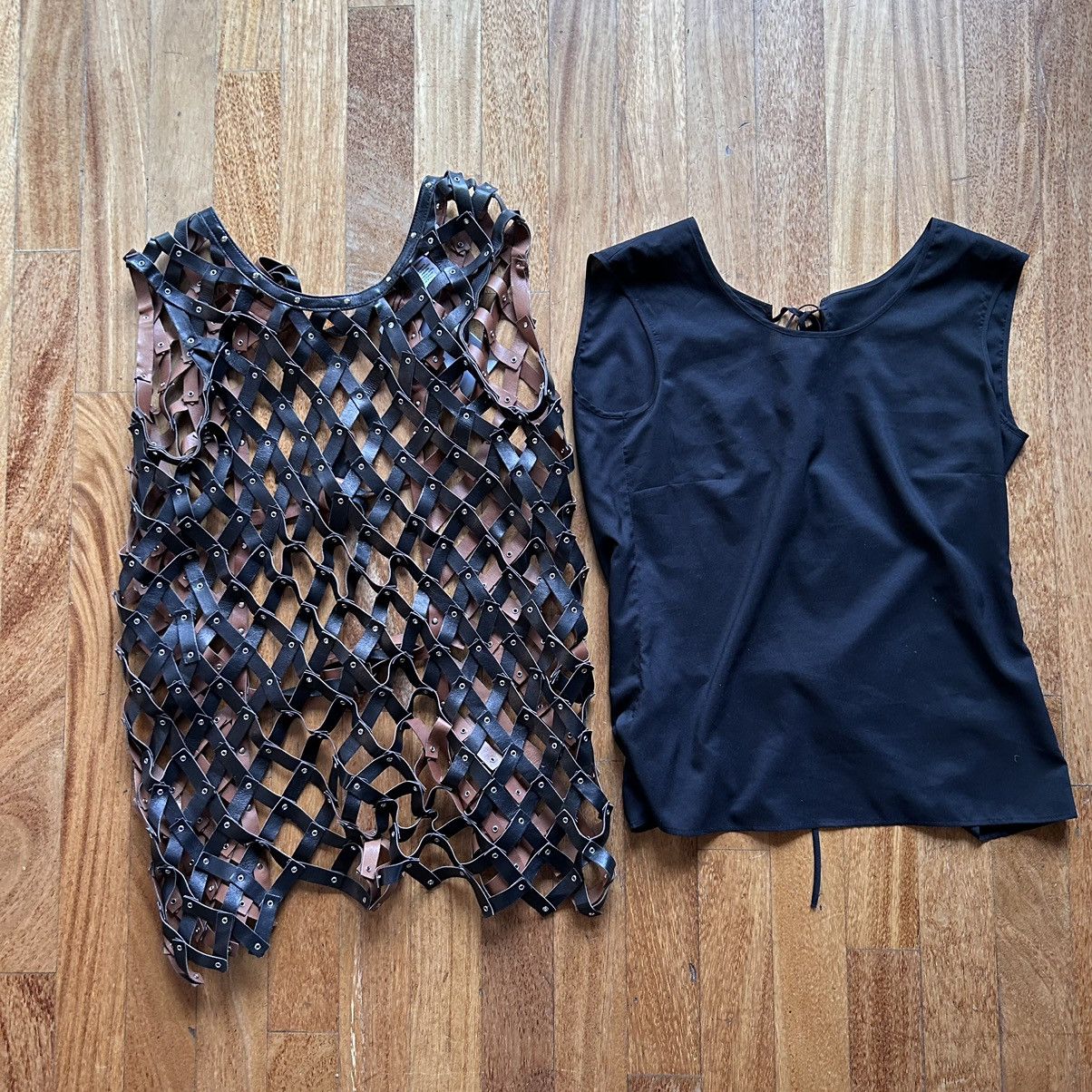 Altuzarra Altuzarra leather "Chainmail" top Size XS / US 0-2 / IT 36-38 - 3 Thumbnail