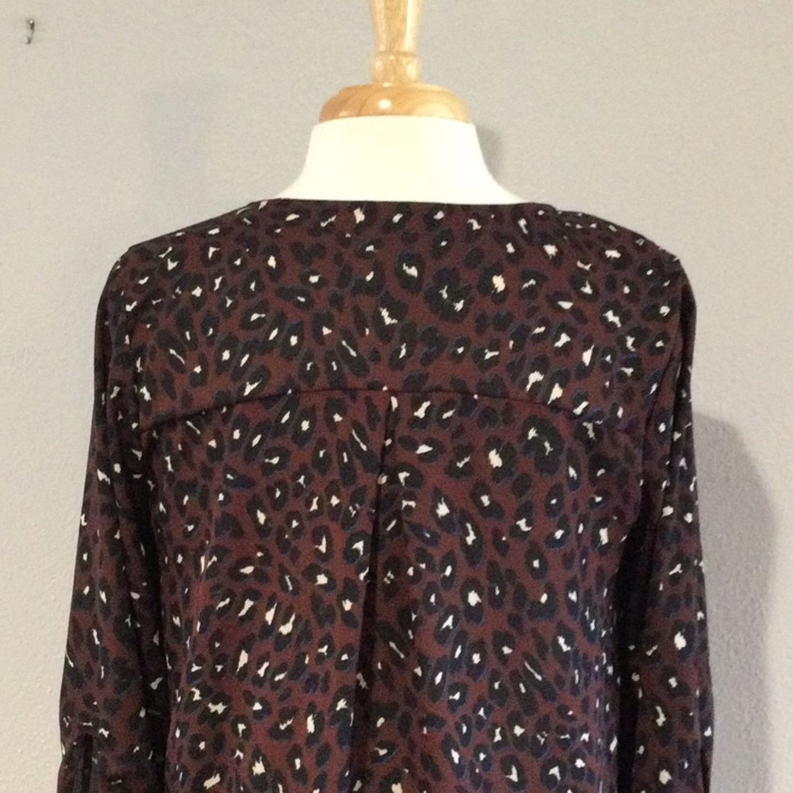 Other West Kei Multicolor Faux Wrap Tie Sleeve Blouse S Size S / US 4 / IT 40 - 9 Thumbnail