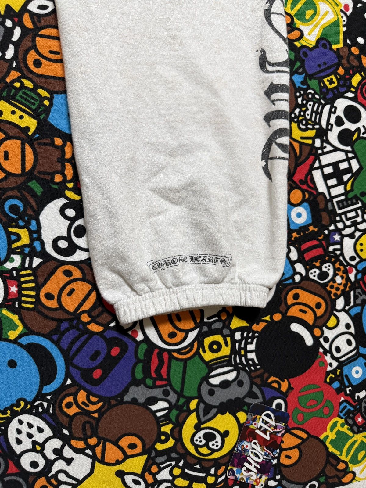 Chrome Hearts Chrome Hearts White Monogram Horseshoe Logo Sweatpants Size US 35 - 13 Thumbnail
