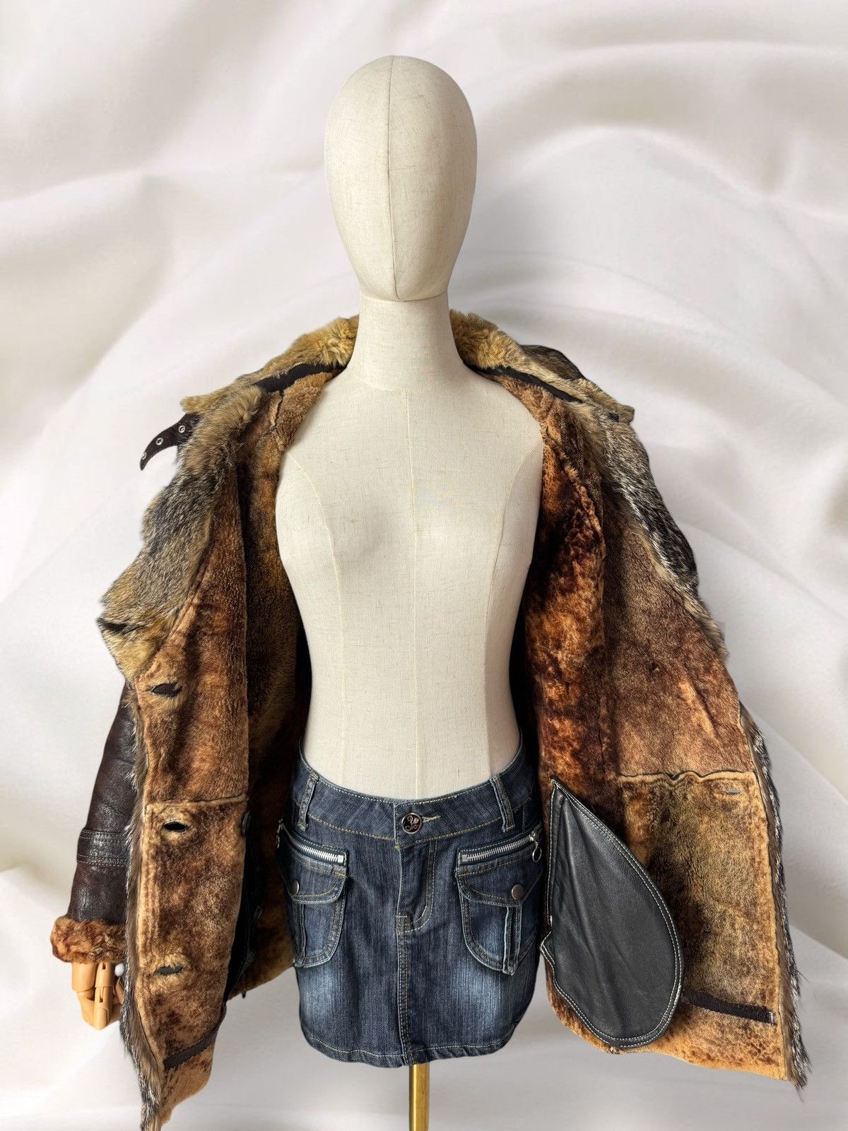 Japanese Brand Vintage Real Leather Real Fur Sheepskin Coat Jacket Size M / US 6-8 / IT 42-44 - 10 Thumbnail