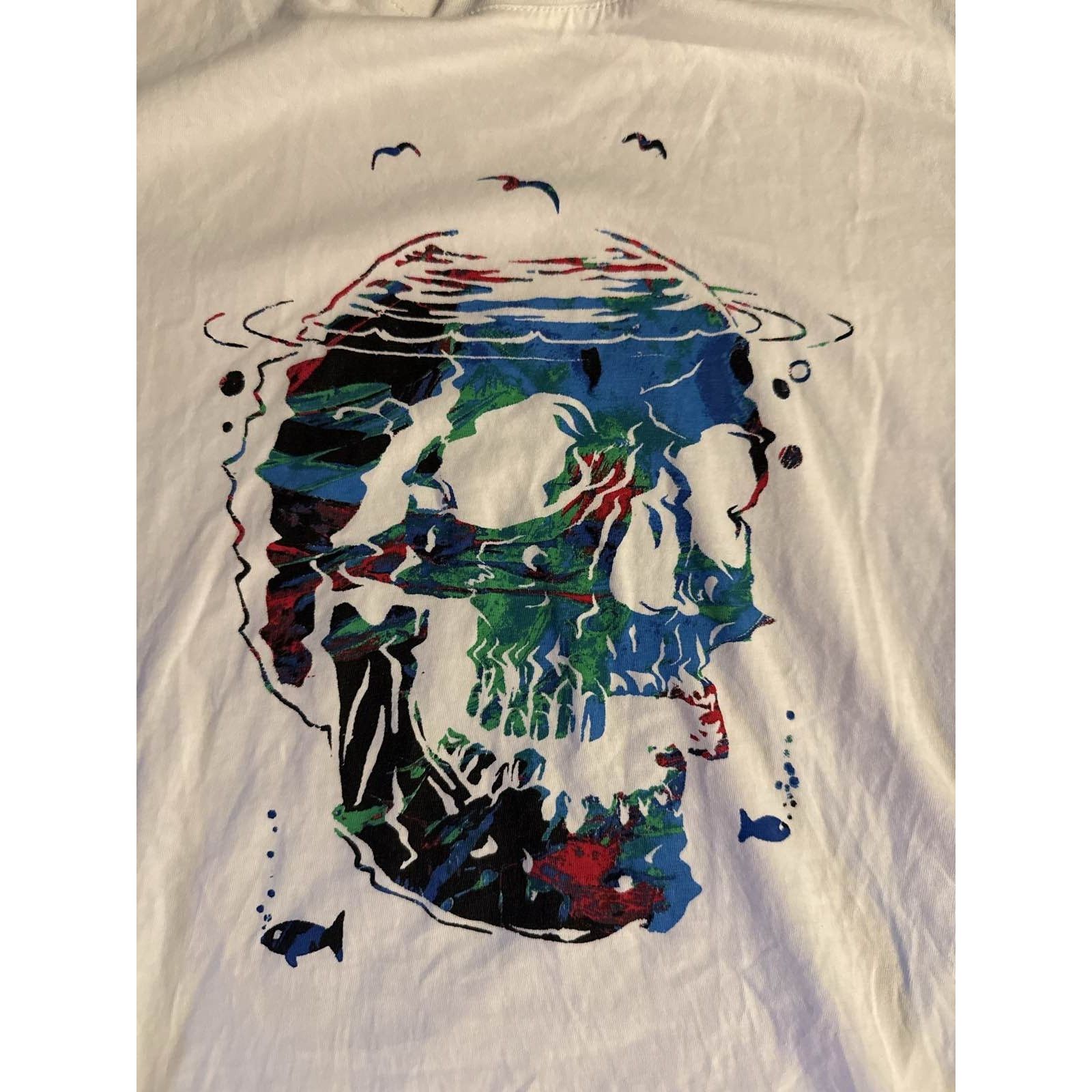 Robert Graham Robert Graham Skull Graphic Tee White Men’s Short Sleeve M Size US M / EU 48-50 / 2 - 2 Thumbnail