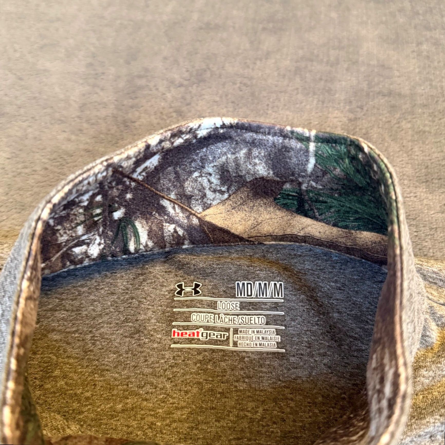 Under Armour Under Armour HeatGear Pullover 1/4 Zip Camouflage Mock Neck Mens M Brown Gray Antler Logo Vintage No Size US M / EU 48-50 / 2 - 3 Thumbnail