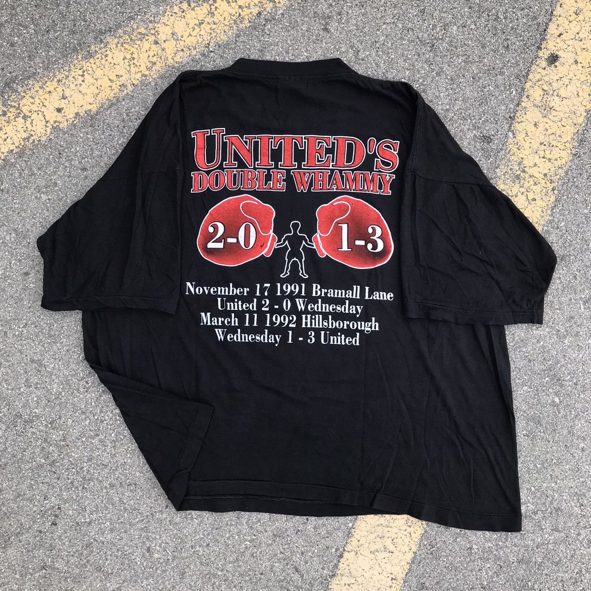 Vintage Vintage Rare Sheffield United Double whammy t shirt Sz XL Size US XL / EU 56 / 4 - 8 Thumbnail