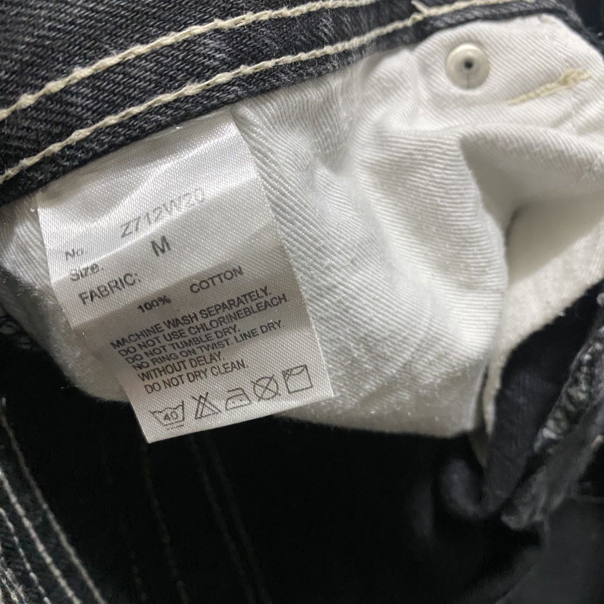 semanticdesign Semantic Design Black Clawmark Denim Jeans Size US 31 - 19 Thumbnail