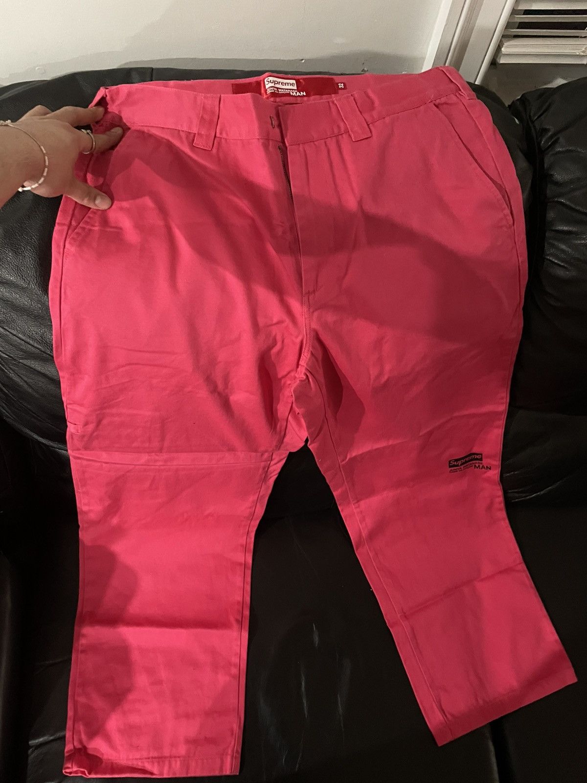 Comme des Garcons × Junya Watanabe × Supreme Supreme x JUNYA WATANABE x COMME des GARÇONS pink pants Size US 34 / EU 50 - 12 Thumbnail