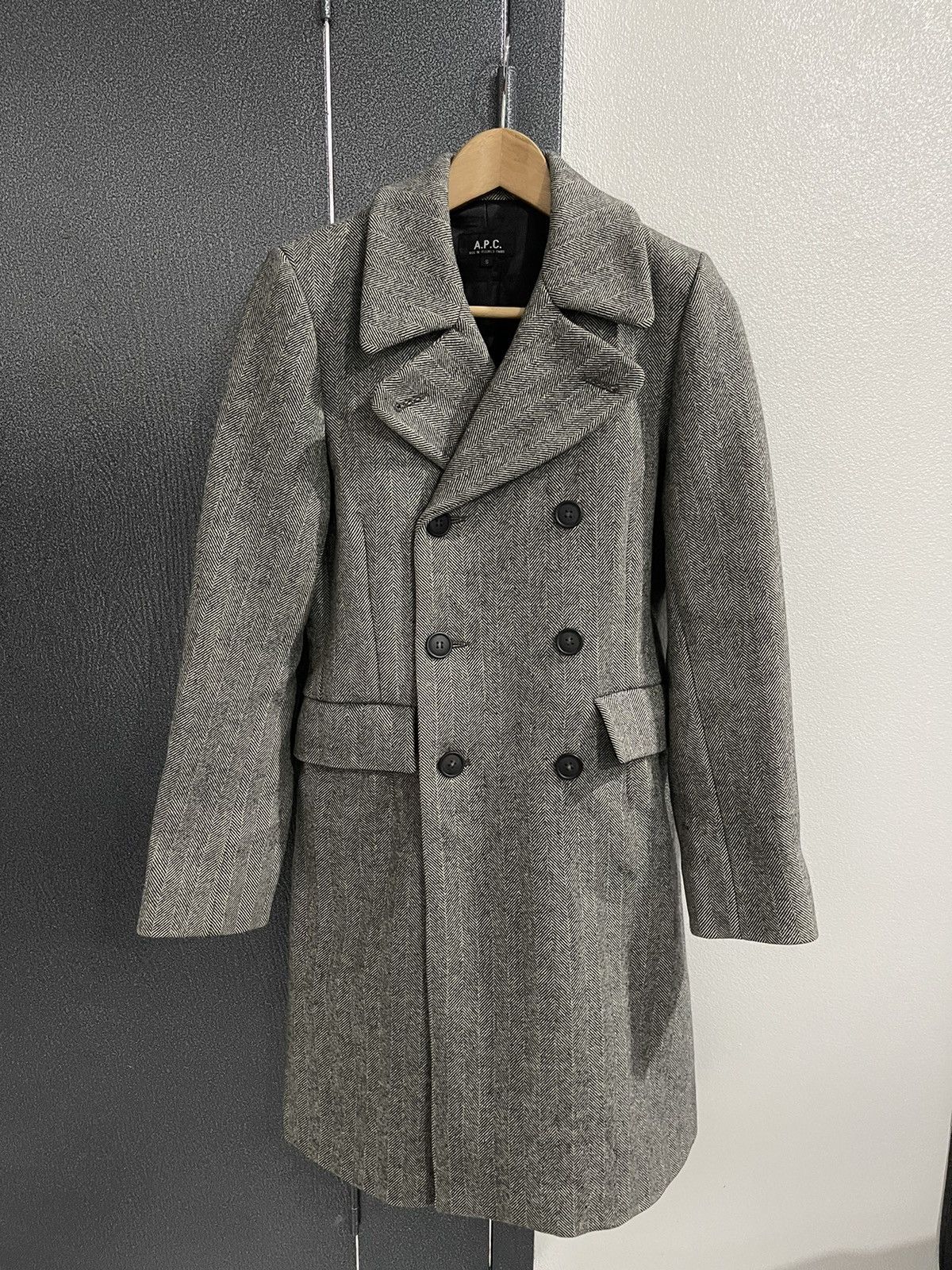A.P.C. Vintage A.P.C Double Breasted Wool Coat Jacket Size S / US 4 / IT 40 - 1 Thumbnail