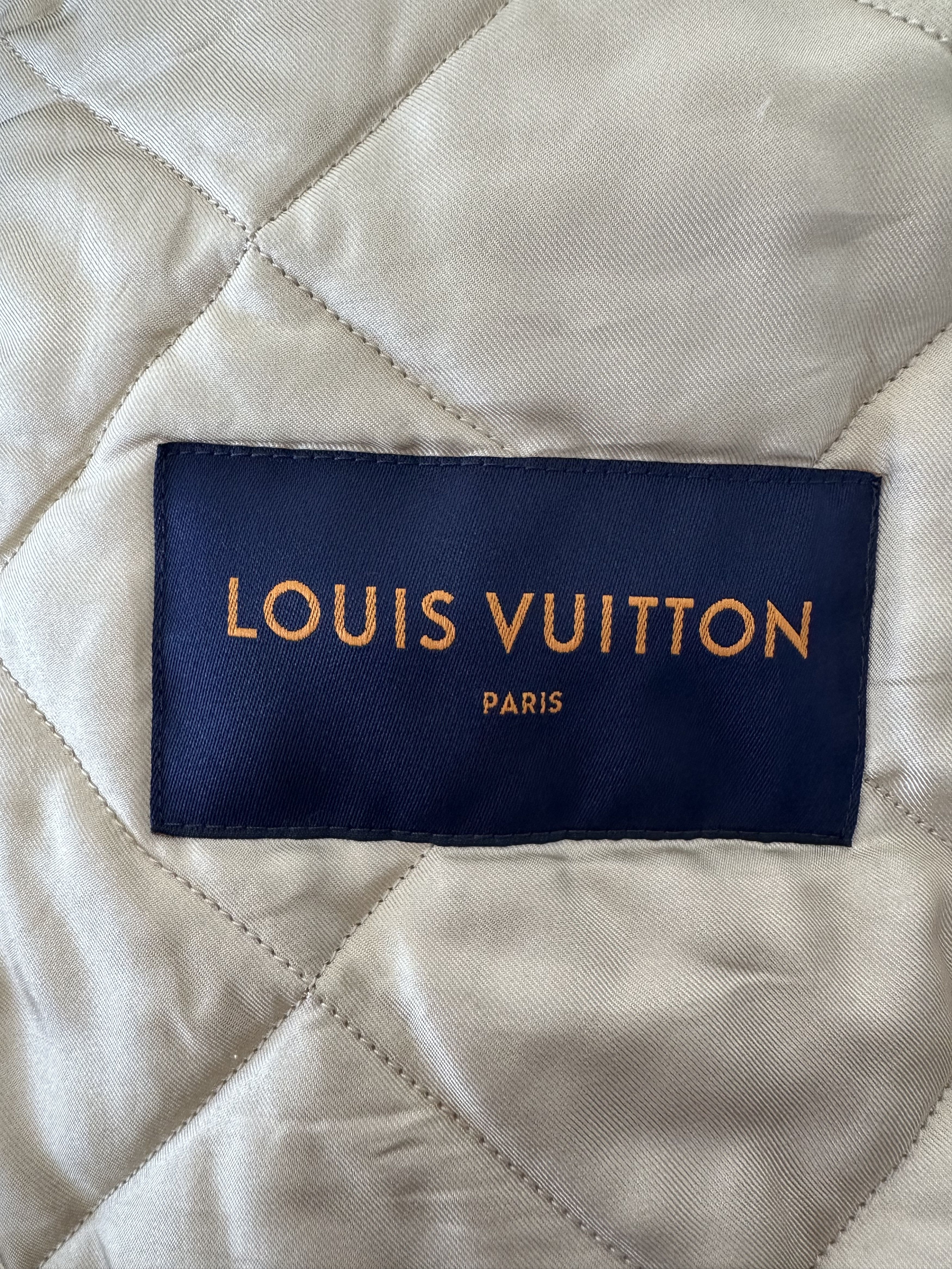 Louis Vuitton Blue Monogram Distressed Floral Workwear Jacket Size US XL / EU 56 / 4 - 3 Thumbnail