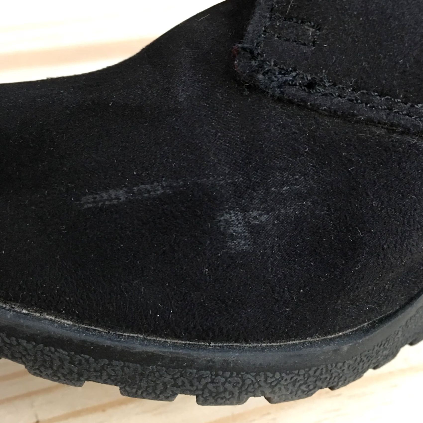 Vintage White Mountain Boots Womens 7.5 M Irma Casual Lace Up Wedge Bootie Black Fabric - Shoe, Boot, Womens, 7.5M, Black, Wedge, Lace Up, Fabric, Bootie Size US 8 / IT 38 - 5 Thumbnail