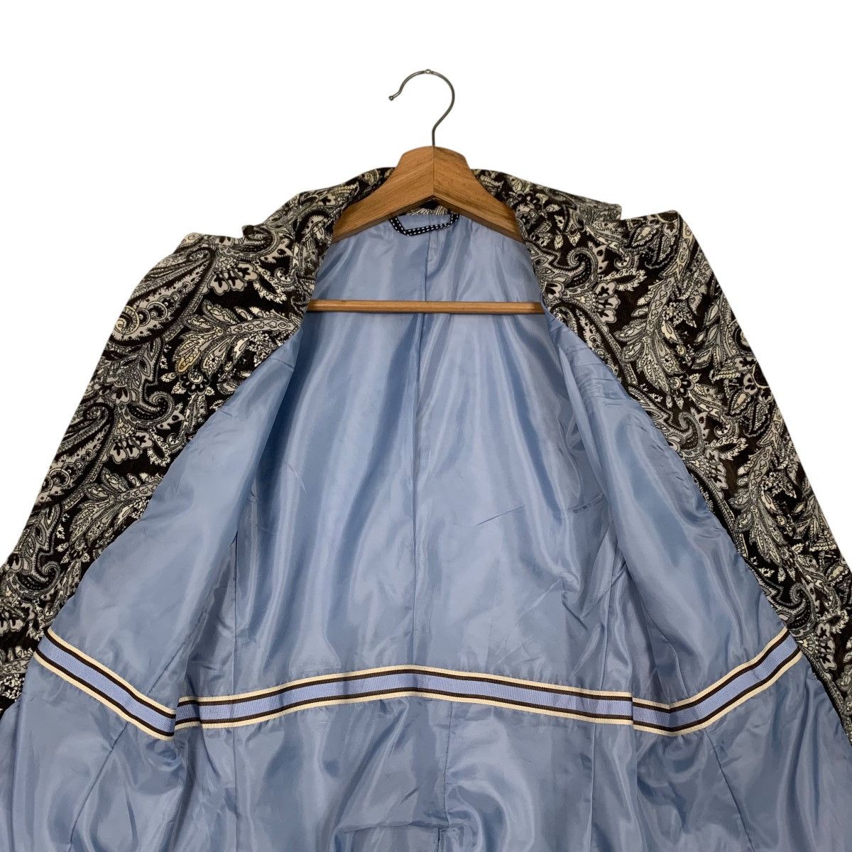 Lands' End LAND’S END Paisley Design Blazer Jacket #2809-C127 Size M / US 6-8 / IT 42-44 - 12 Thumbnail
