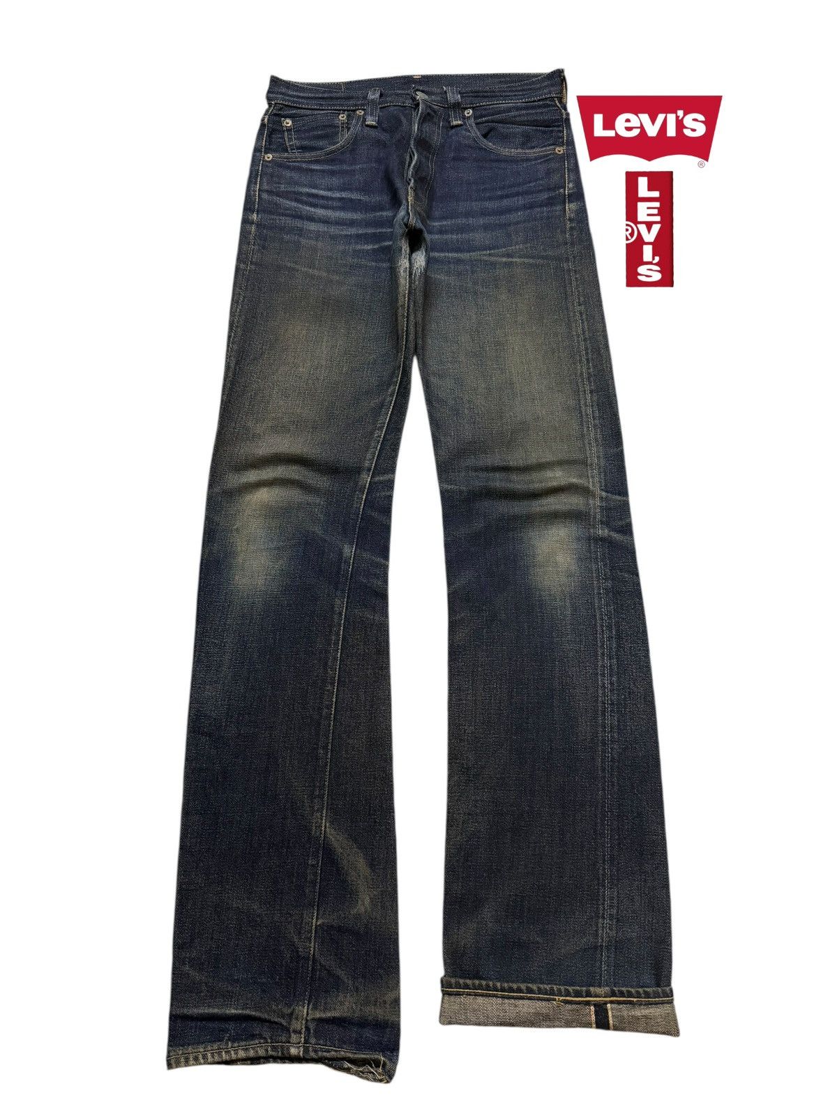 Vintage 90s Japan Levis 501xx Selvedge Mud Wash Regular Fits