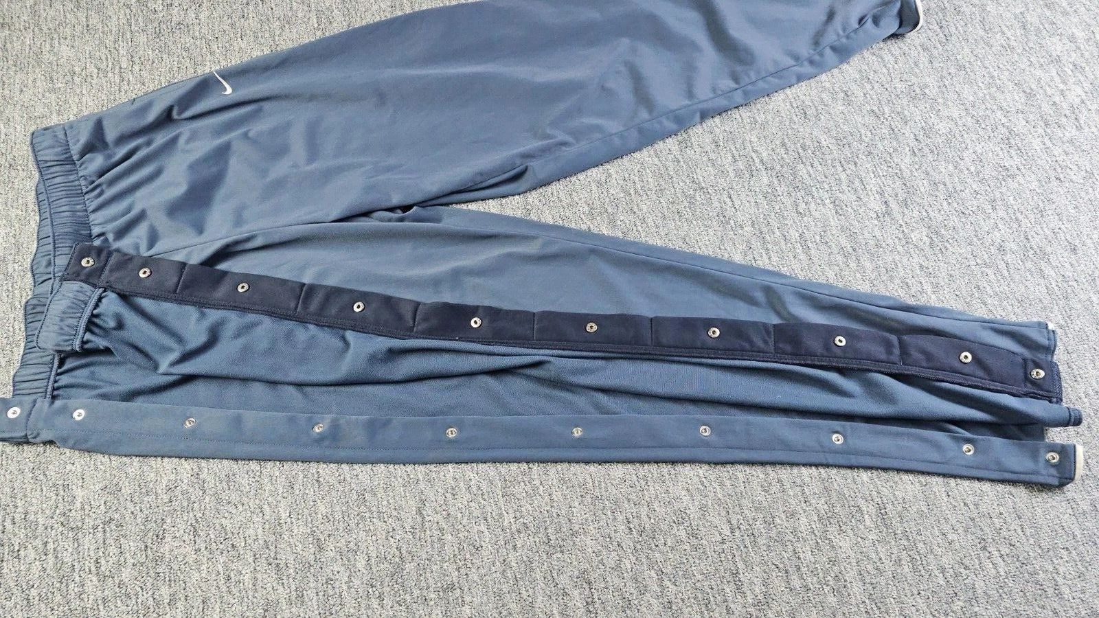 Nike Nike Breakaway Tearaway Snap Track Pants Blue Vintage Men XL Size US 33 - 4 Thumbnail