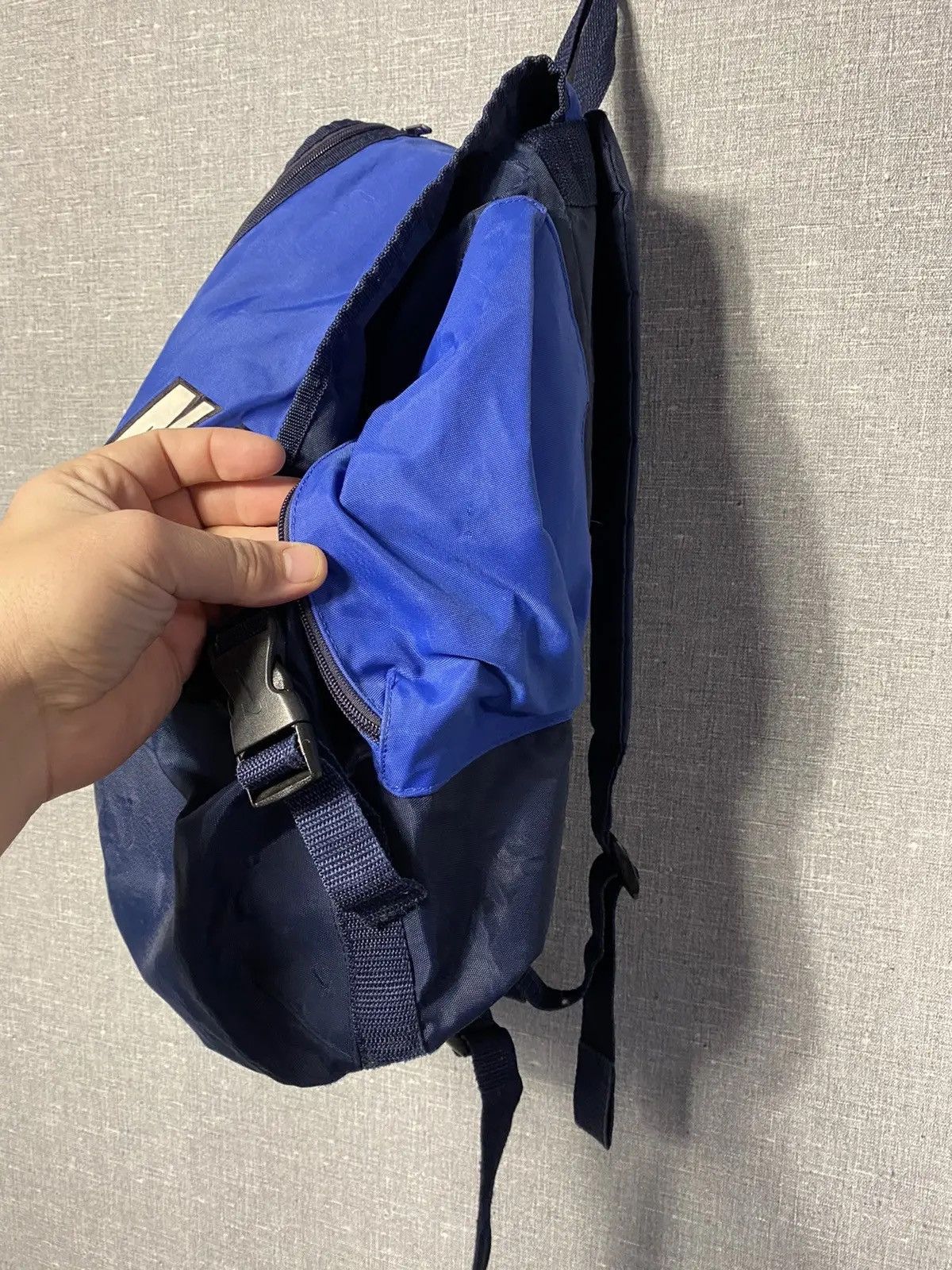 Nike × Vintage Vintage Y2K Nike Big Logo Backpack Size ONE SIZE - 8 Thumbnail