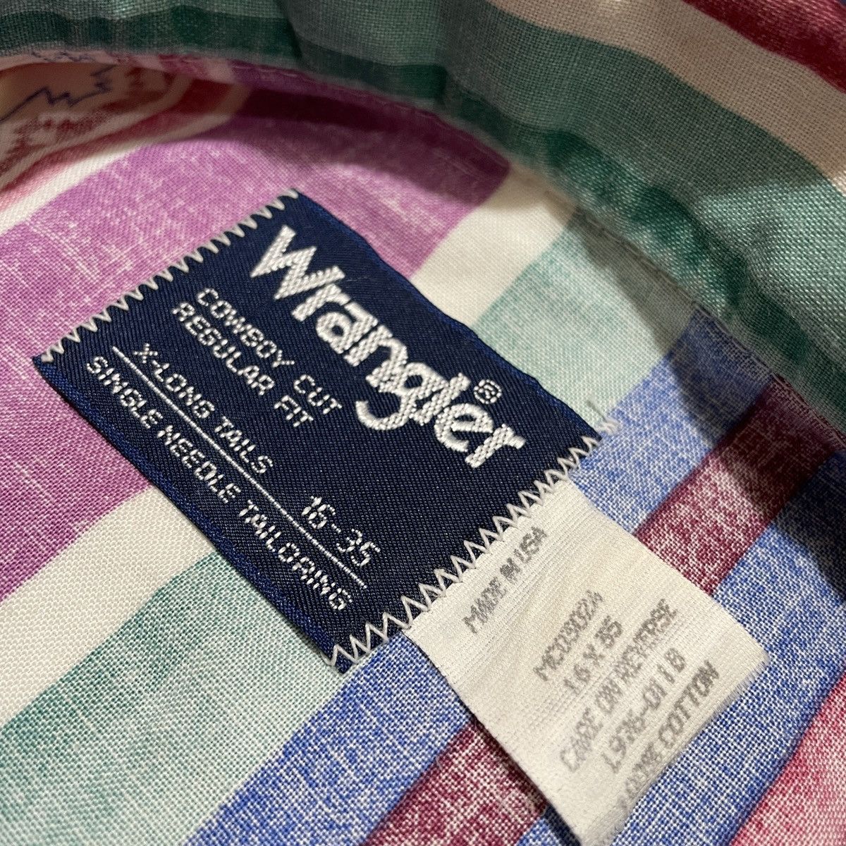 Wrangler 90s Wrangler Brushpopper Aztec Pattern Western Shirt Size US XL / EU 56 / 4 - 10 Thumbnail