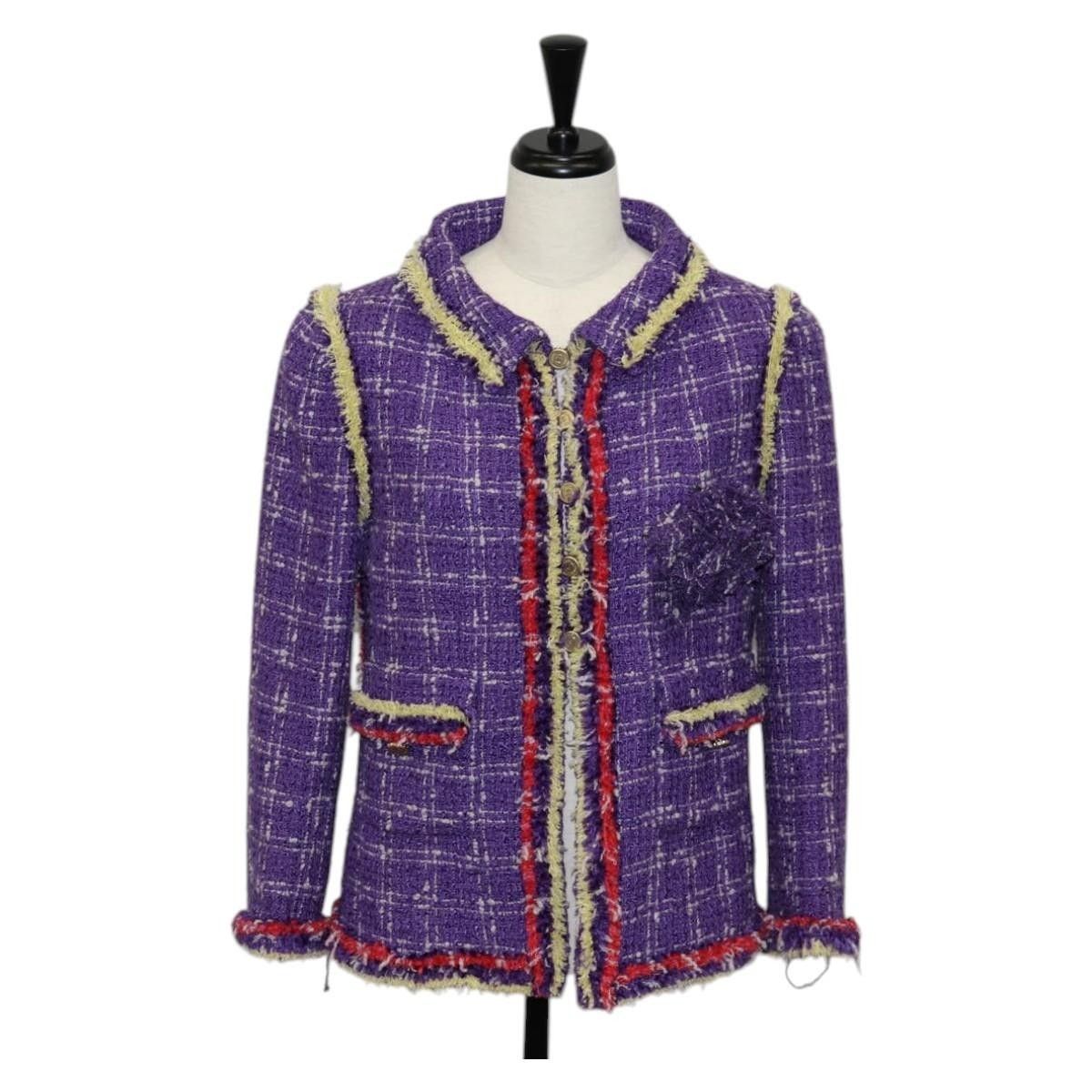 Chanel Chanel Tweed Jacket Size US XXS / EU 40 - 1 Thumbnail
