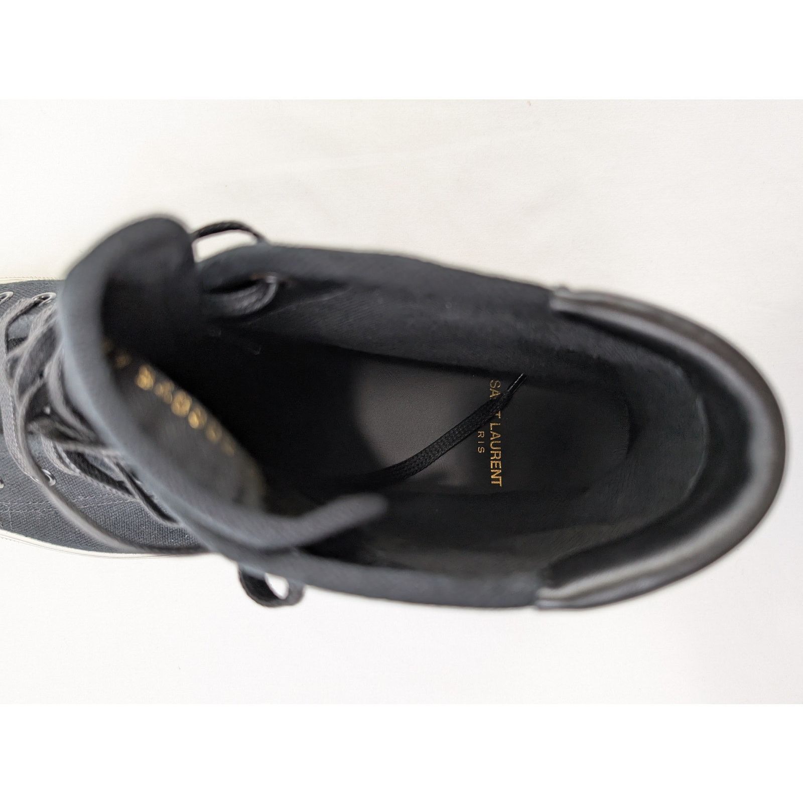 Saint Laurent Paris o1rshd1 High Top Sneakers in Black 44 Size US 11 / EU 44 - 18 Thumbnail