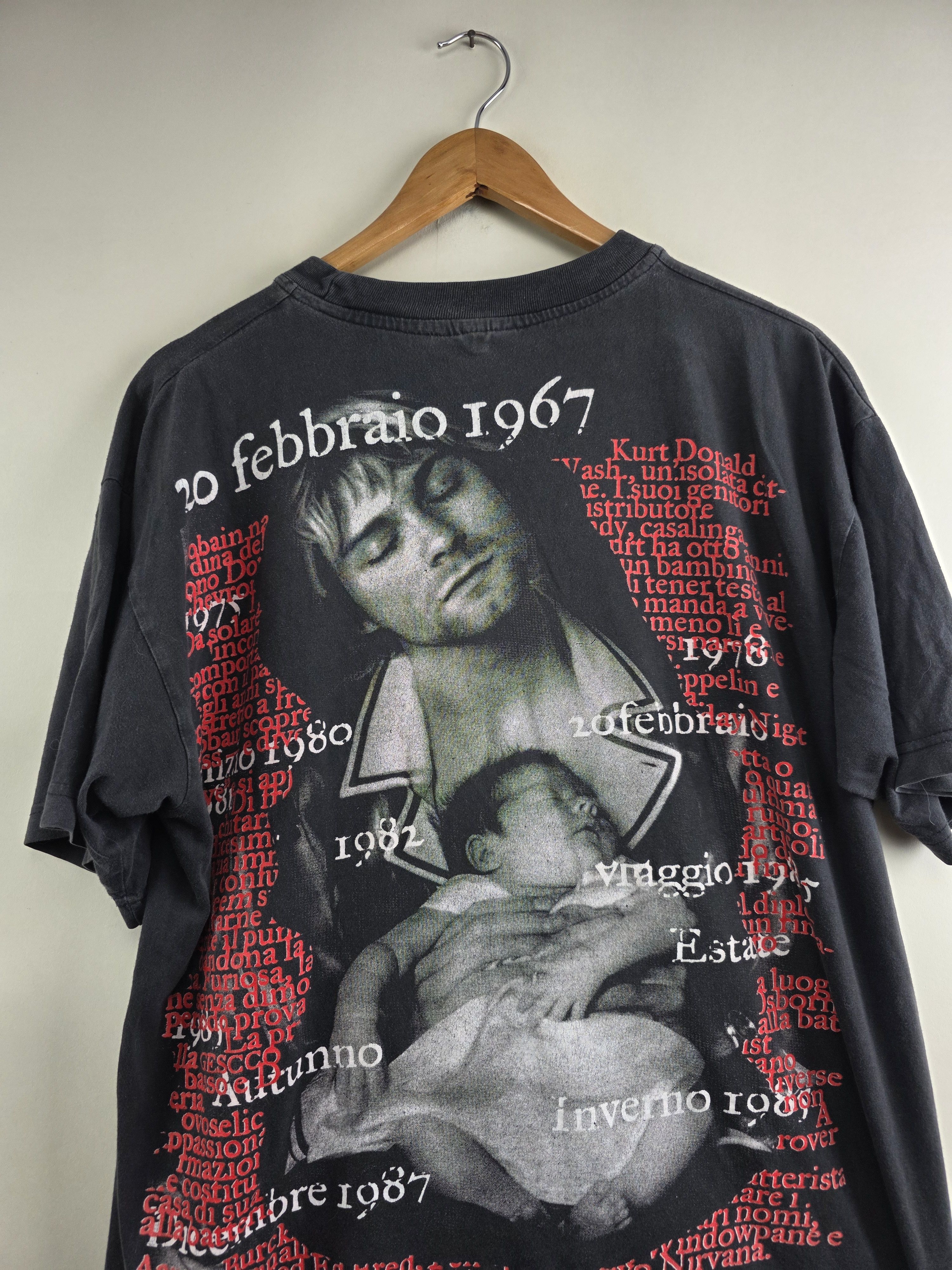 Band Tees × Nirvana × Vintage 2002 Nirvana Anarchy will beat Kurt cobain XL 22.5" 28.5" Size US XL / EU 56 / 4 - 6 Thumbnail