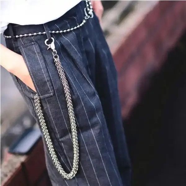 Vintage Keychain Metal Wallet Belt Chain Size ONE SIZE - 1 Thumbnail