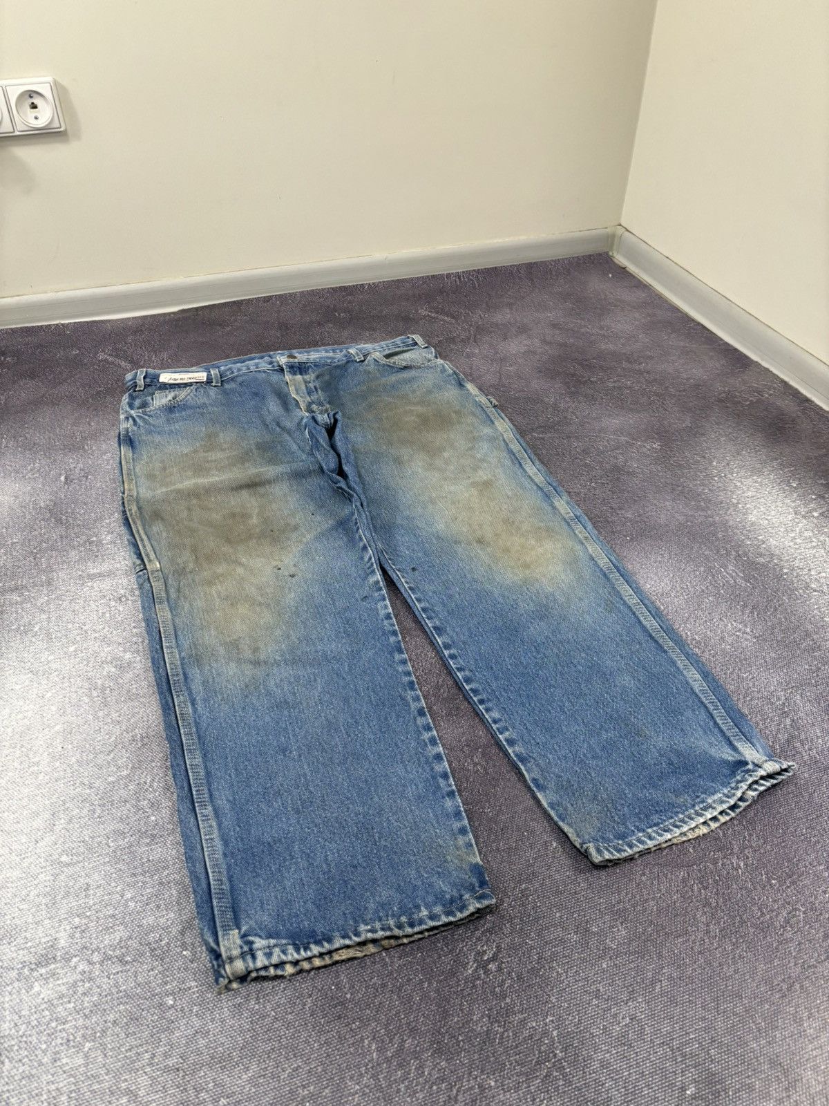 Dickies Vintage Dickies Distressed Denim Blue Hype Baggy Jeans Size US 40 / EU 56 - 9 Thumbnail