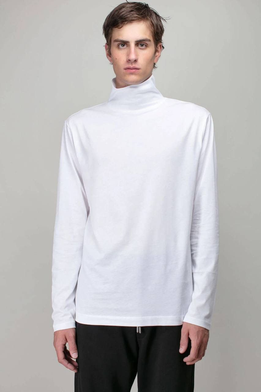 Dries Van Noten Dries Van Noten White Turtleneck Shirt Size US M / EU 48-50 / 2 - 2 Thumbnail