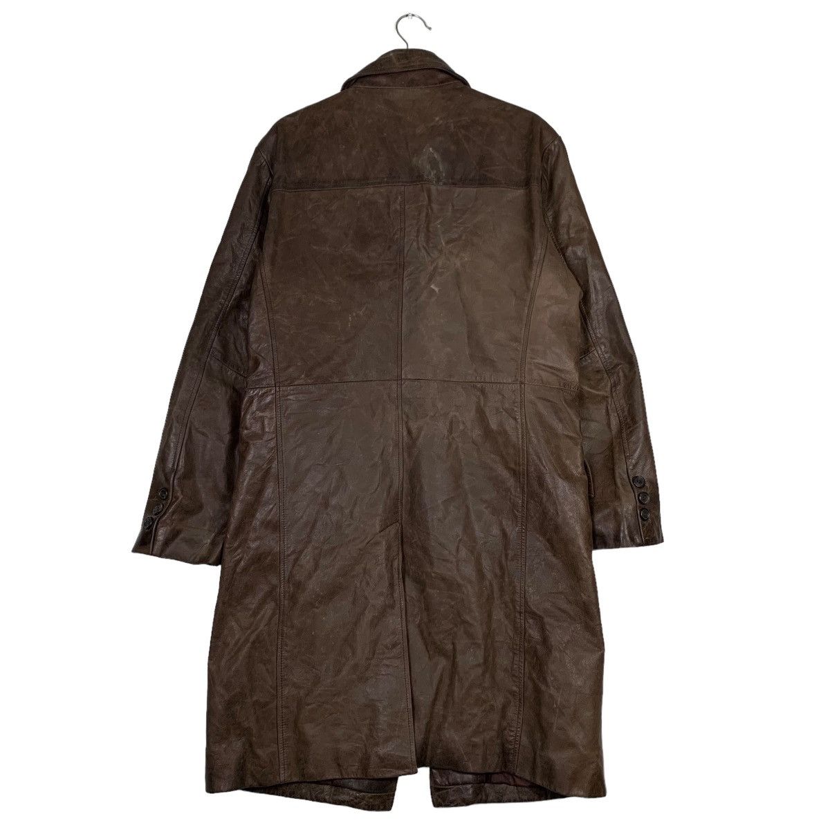 Japanese Brand Rare CIGAR BRANCH Genuine Leather Overcoat #0452-C21 Size US M / EU 48-50 / 2 - 7 Thumbnail