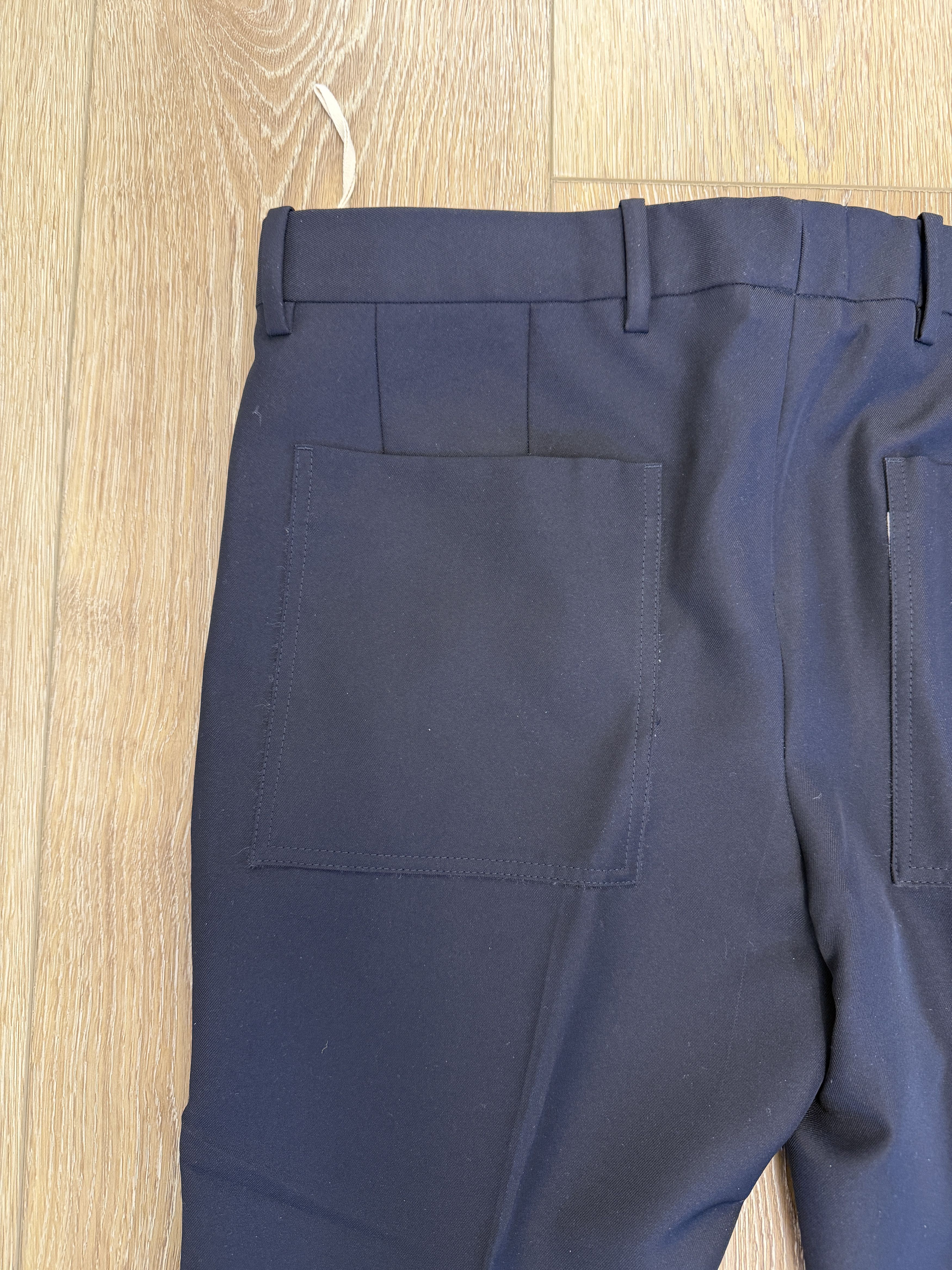 Marni Marni Navy Gabardine Cropped Trousers Size US 32 / EU 48 - 7 Thumbnail