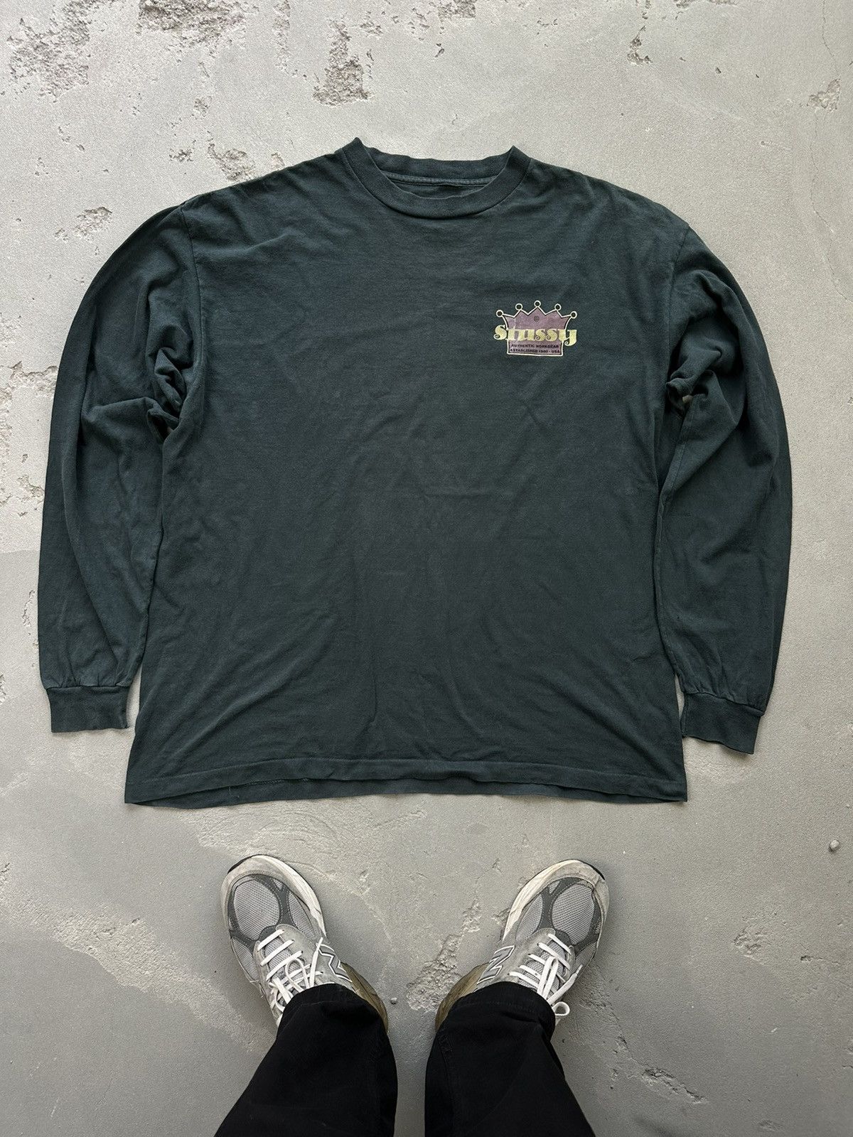 Stussy Vintage Stussy Long sleeve Front and back print Size US XL / EU 56 / 4 - 1 Thumbnail