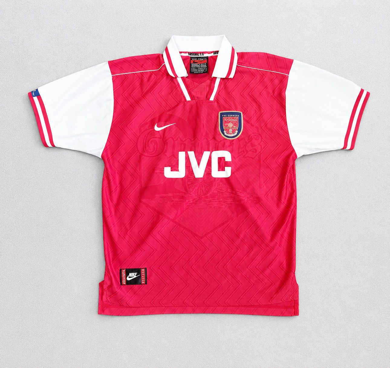 Nike Vintage Arsenal Nike JVC Gunners Jersey 1990s Red/White L Size US L / EU 52-54 / 3 - 1 Thumbnail