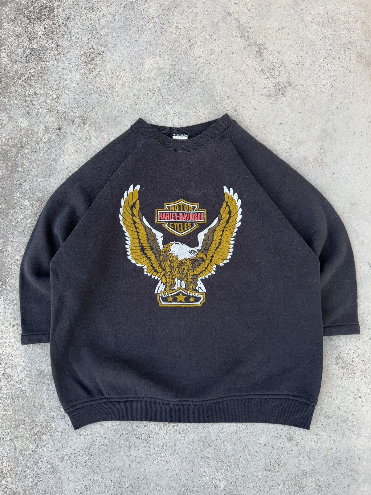 Harley Davidson Vintage 90's Harley Davidson Eagles Sweatshirt Size US L / EU 52-54 / 3 - 1 Thumbnail