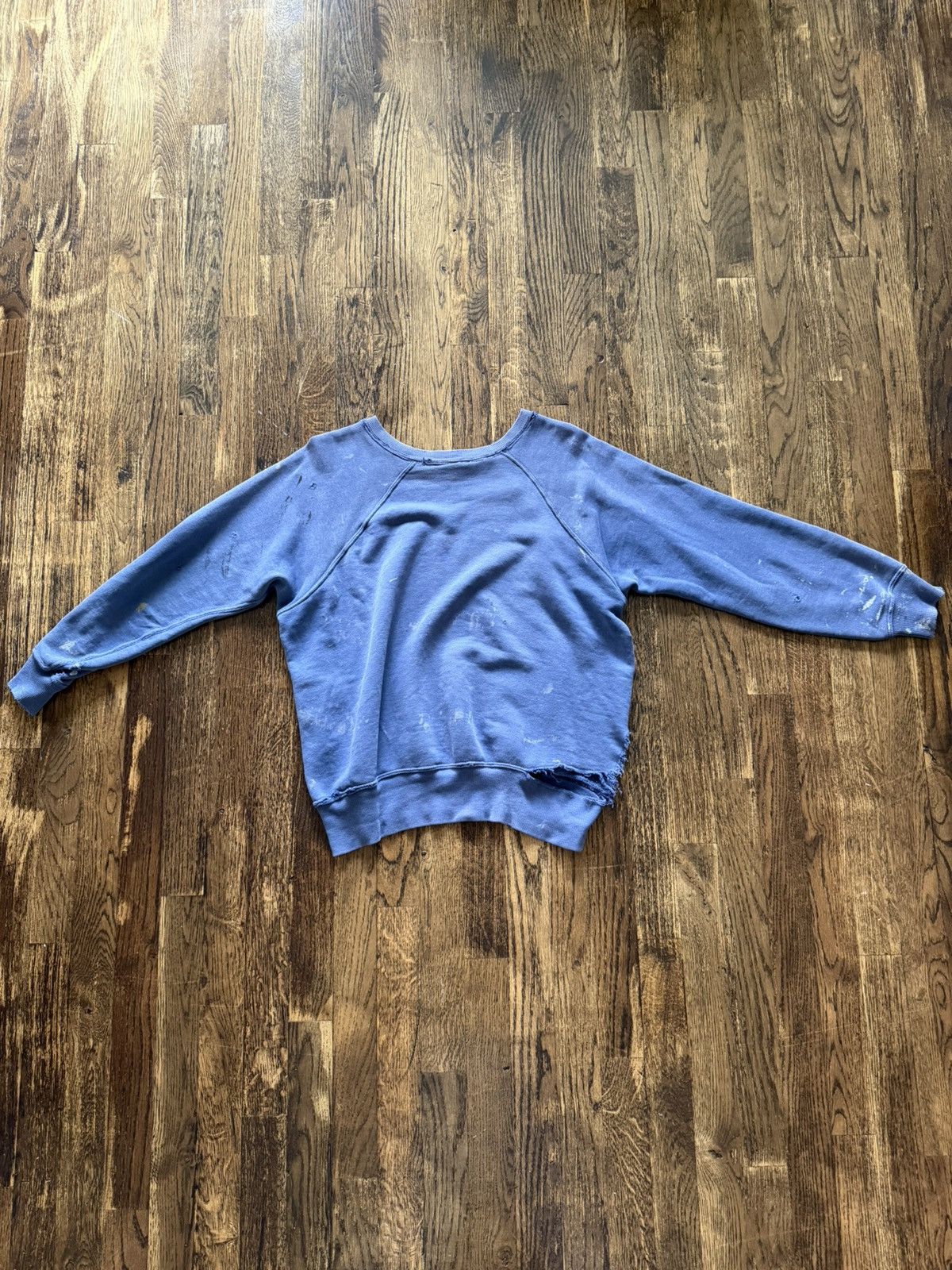Vintage 1950s Thrashed and Painted Sweatshirt Size US S / EU 44-46 / 1 - 2 Thumbnail
