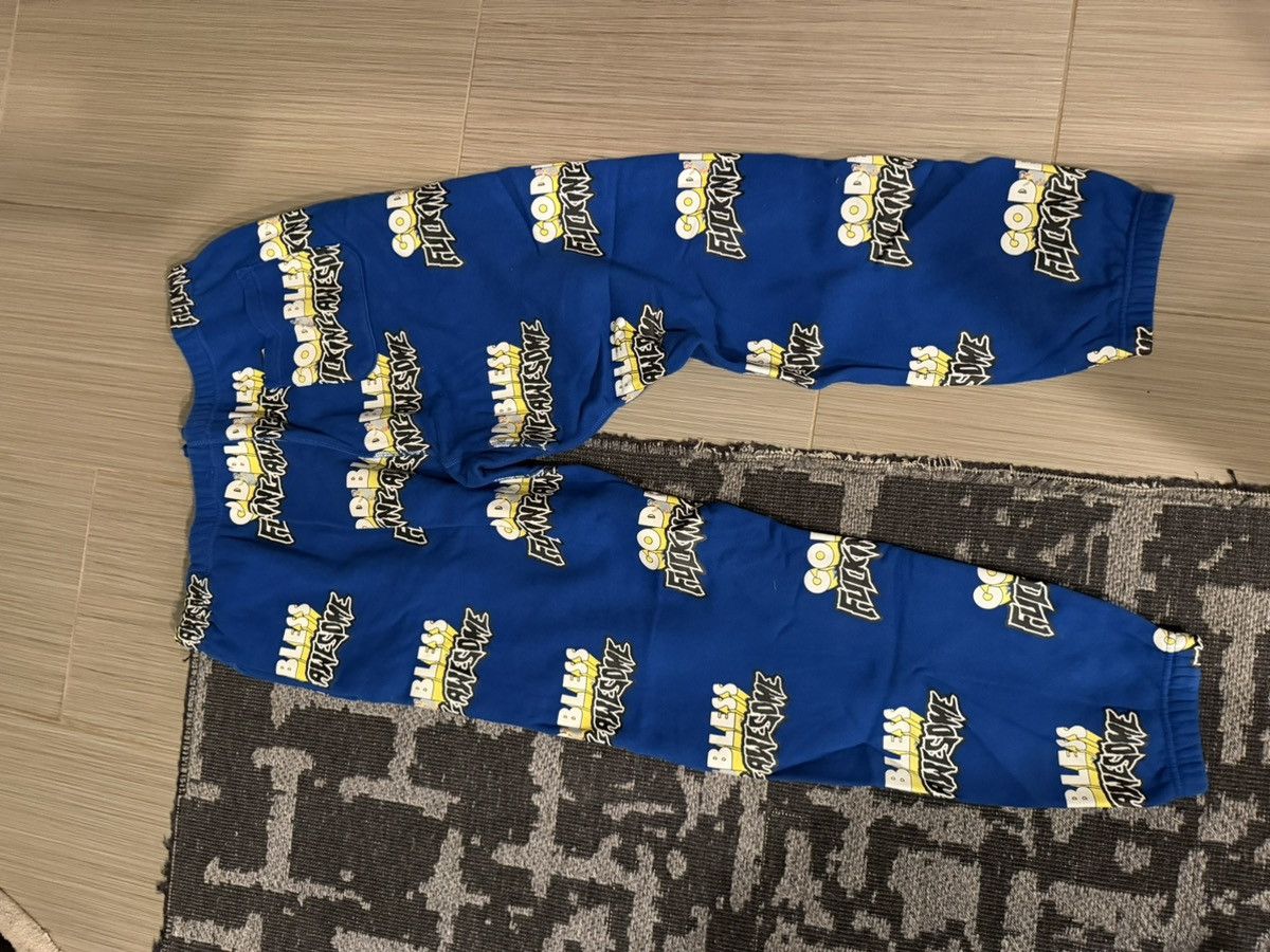 Fucking Awesome Fucking Awesome God Bless FA Sweatpants Size US 36 / EU 52 - 2 Thumbnail