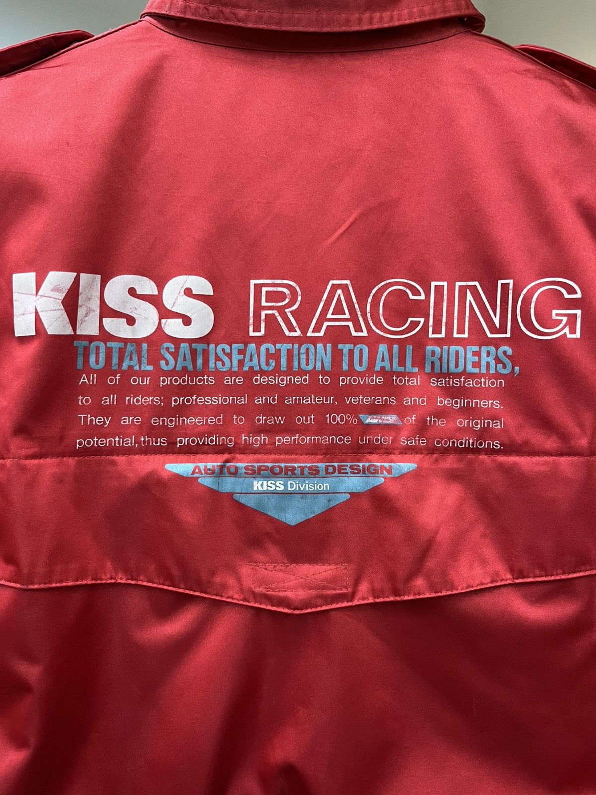 Other Vintage KISS Racing Team Nylon Jacket Red Proto AW:02 RL Size US XXL / EU 58 / 5 - 7 Thumbnail