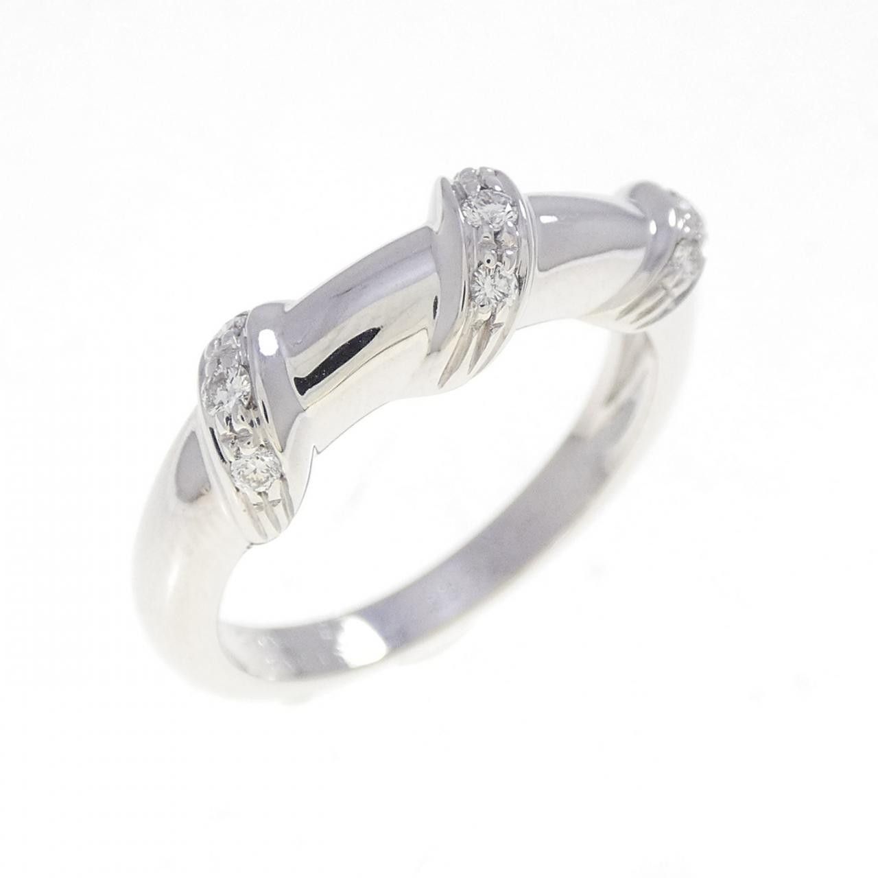Other Chaumet Chaumet 750 White Gold Diamond Ring Size 11 Precious Metal Ring DUTY FREE for USA Size ONE SIZE - 1 Thumbnail