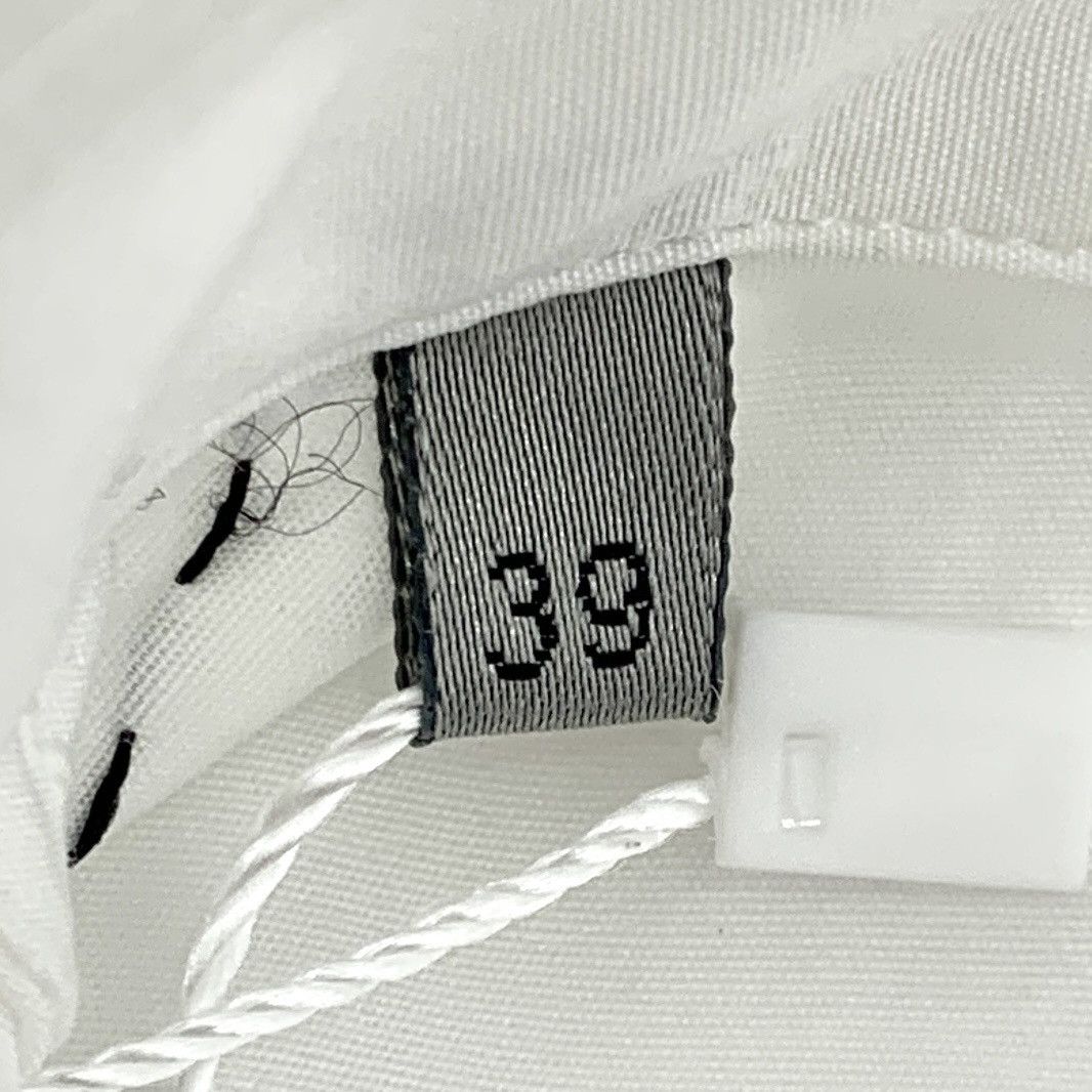 Dior Dior White Stitched Cotton Collared Long Sleeve Shirt K26WX Size US S / EU 44-46 / 1 - 7 Thumbnail