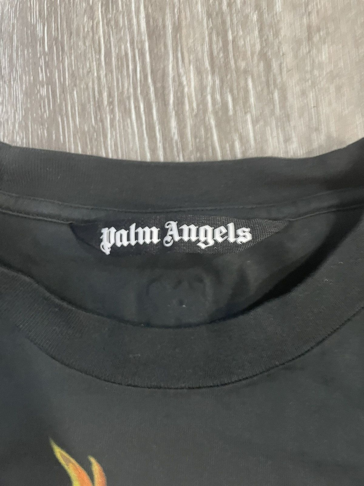 Palm Angels PALM ANGELS “fire PA” t shirt size xl black Size US XL / EU 56 / 4 - 3 Thumbnail