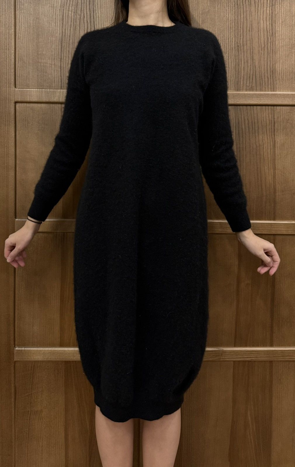 Vintage Frenckenberger F/W 2018 Pure Cashmere Black Knit Dress Size S / US 4 / IT 40 - 1 Thumbnail