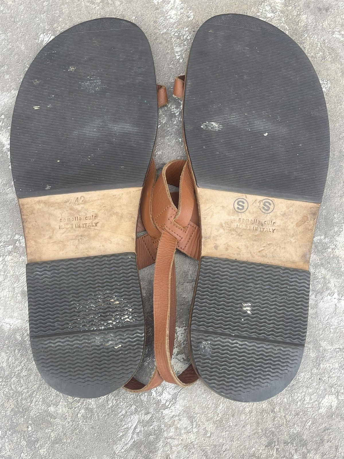 Hermes 🟤 Brown strappy sandals Size US 9 / EU 42 - 10 Thumbnail