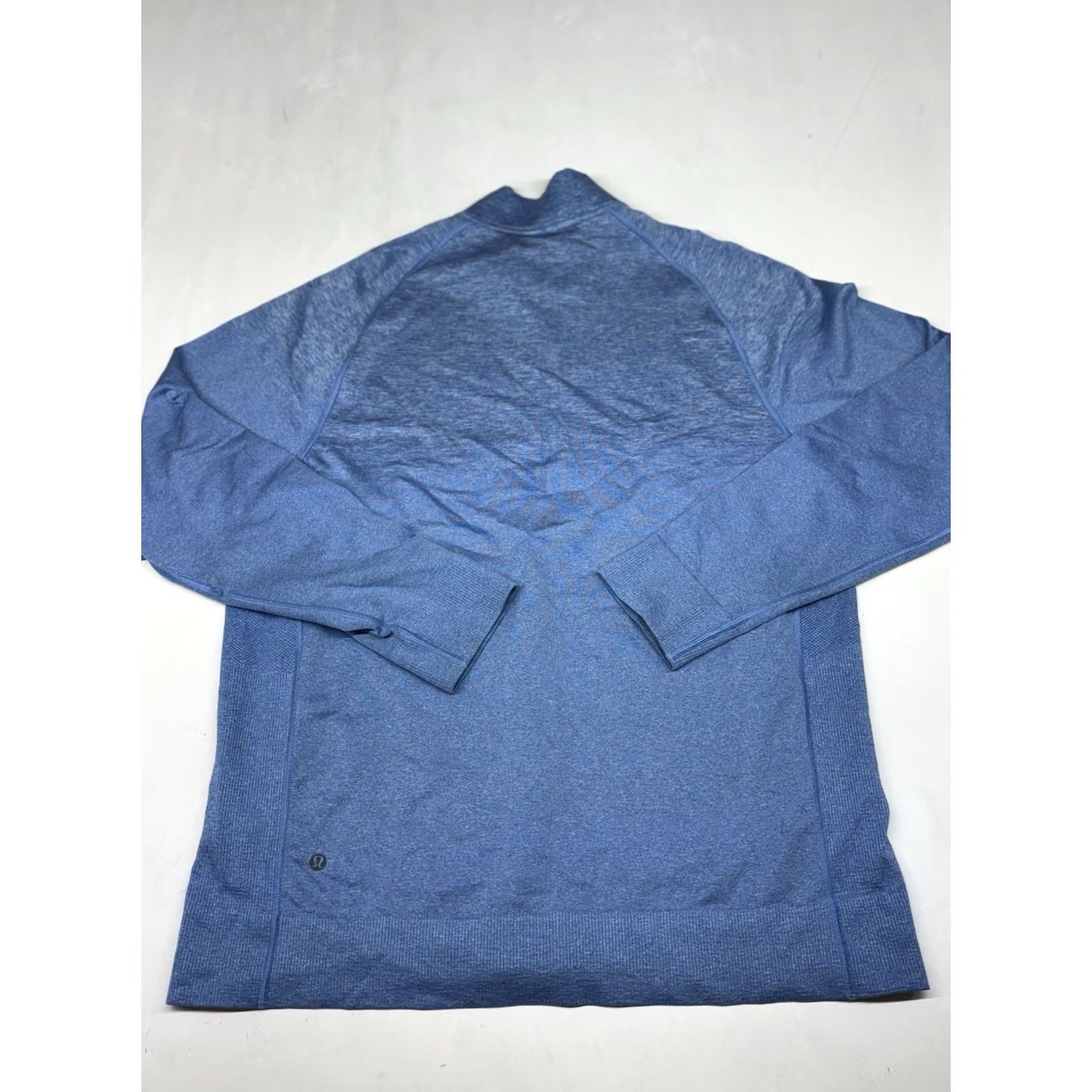 Lululemon Lululemon Pulse Jacket Mens Large Blue Heathered Full Zip Gym Run Train Size US L / EU 52-54 / 3 - 5 Thumbnail